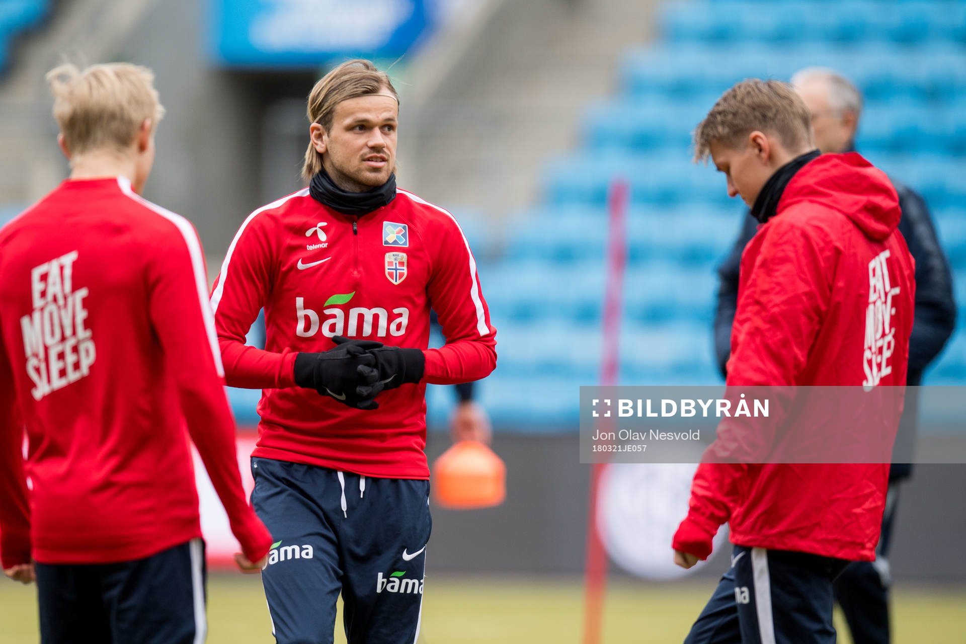 Iver Fossum and Martin Ødegaard of Norway
