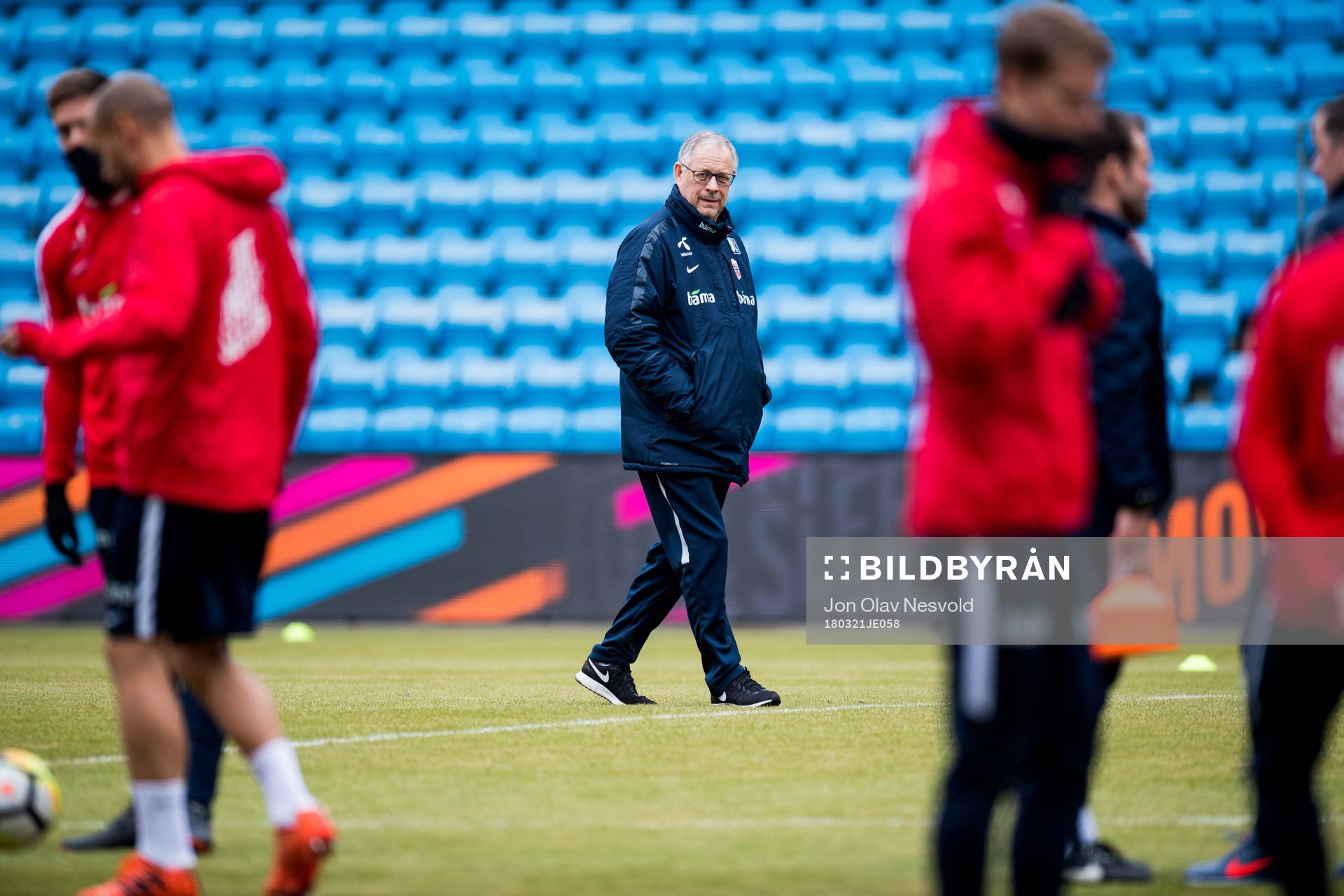 Lars Lagerbäck, head coach of Norway
