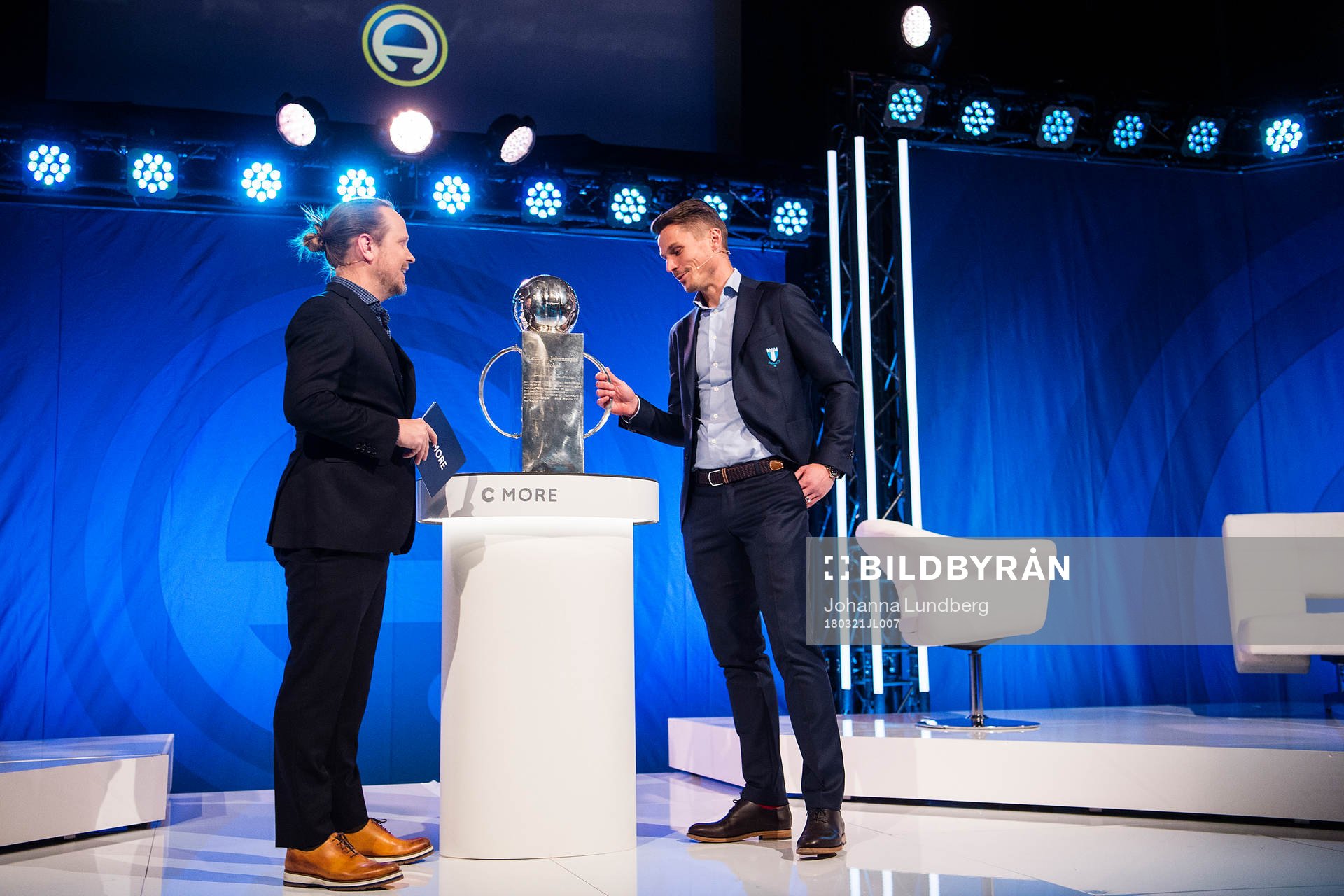 Jesper Hussfelt, Cmore, och Markus Rosenberg, Malmö FF,