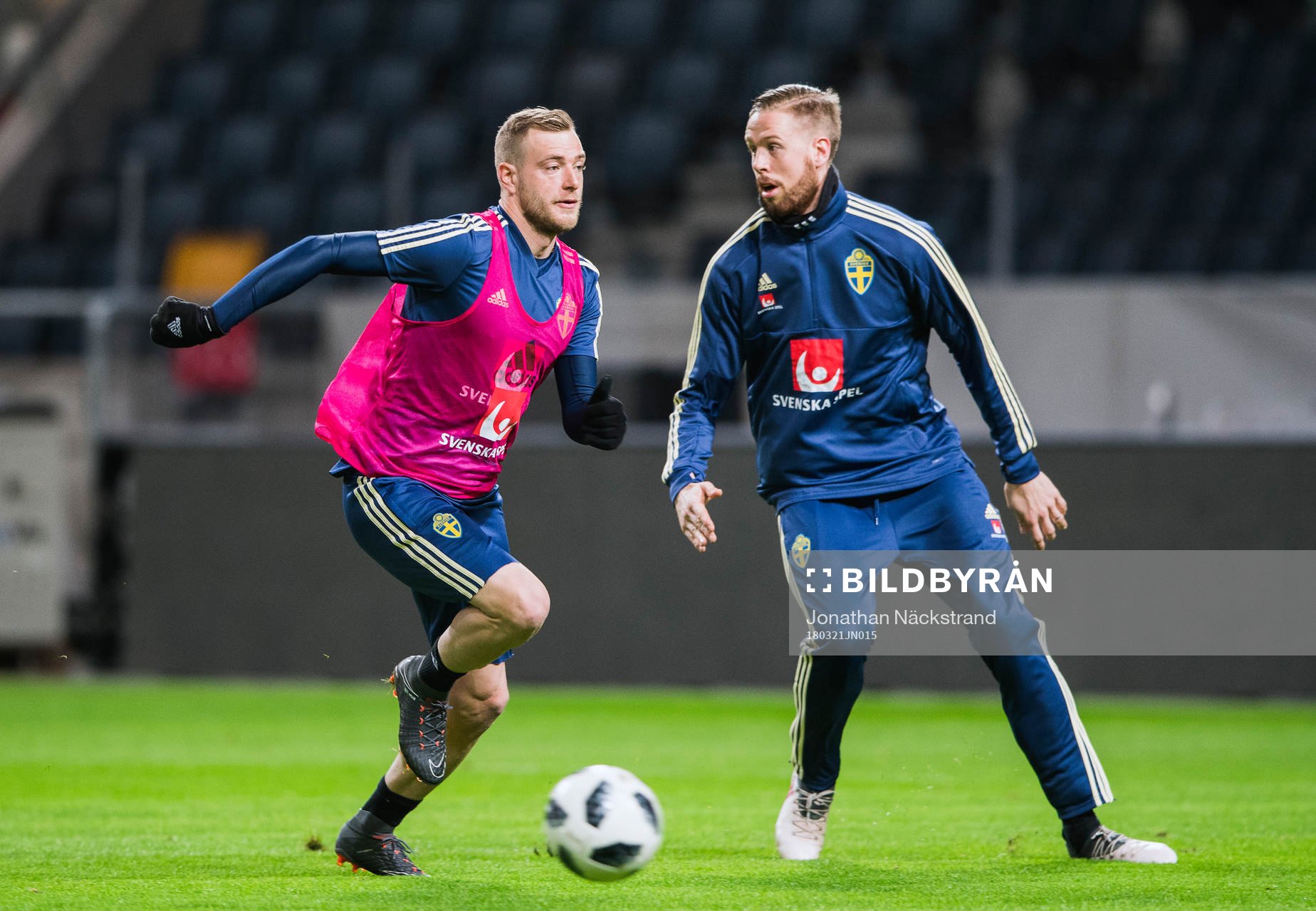 Sveriges John Guidetti och Pontus Jansson