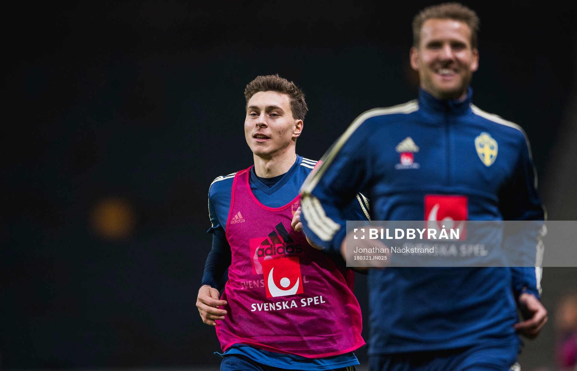Sveriges Victor Nilsson Lindelöf och Ola Toivonen