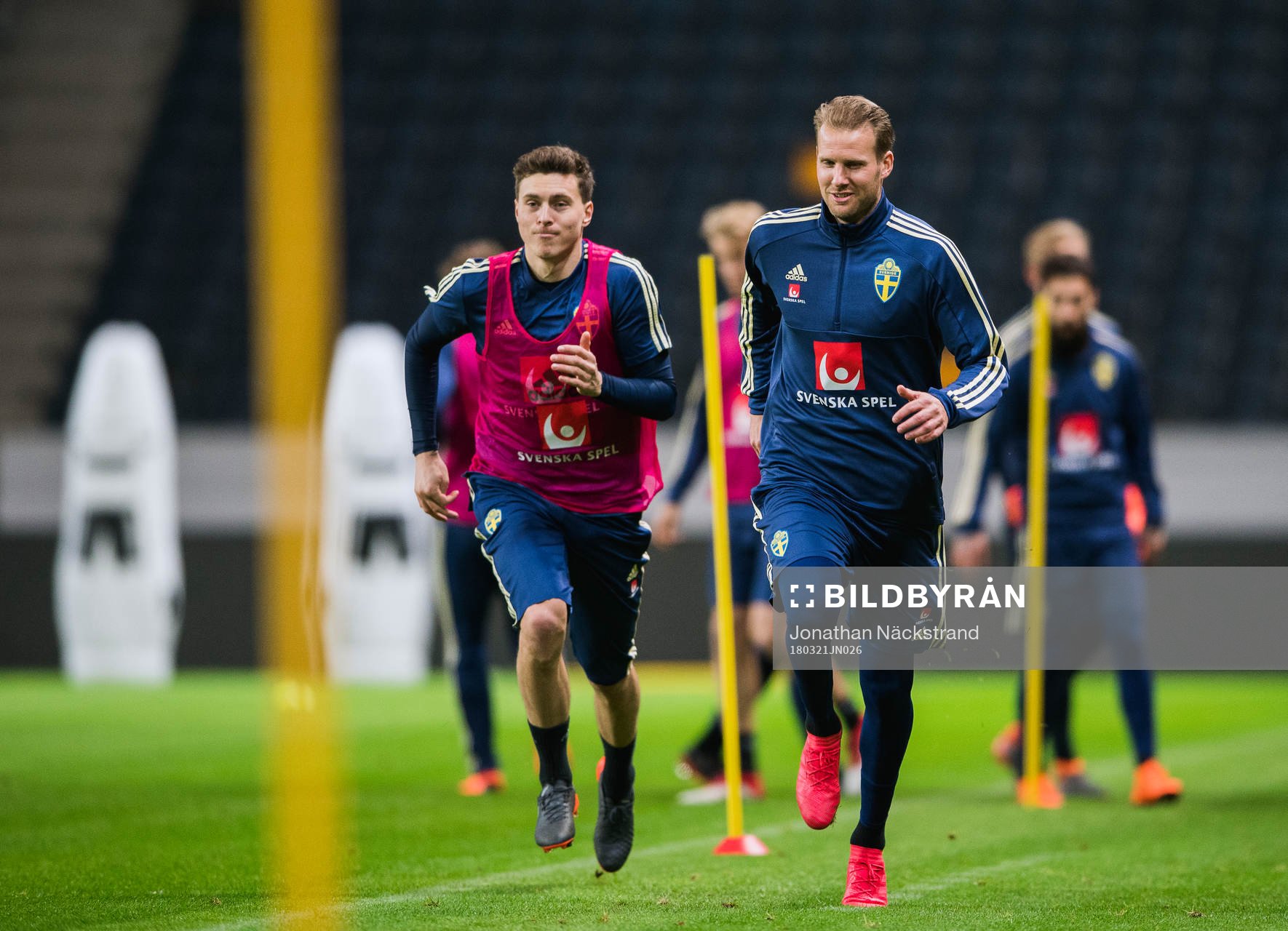 Sveriges Victor Nilsson Lindelöf och Ola Toivonen