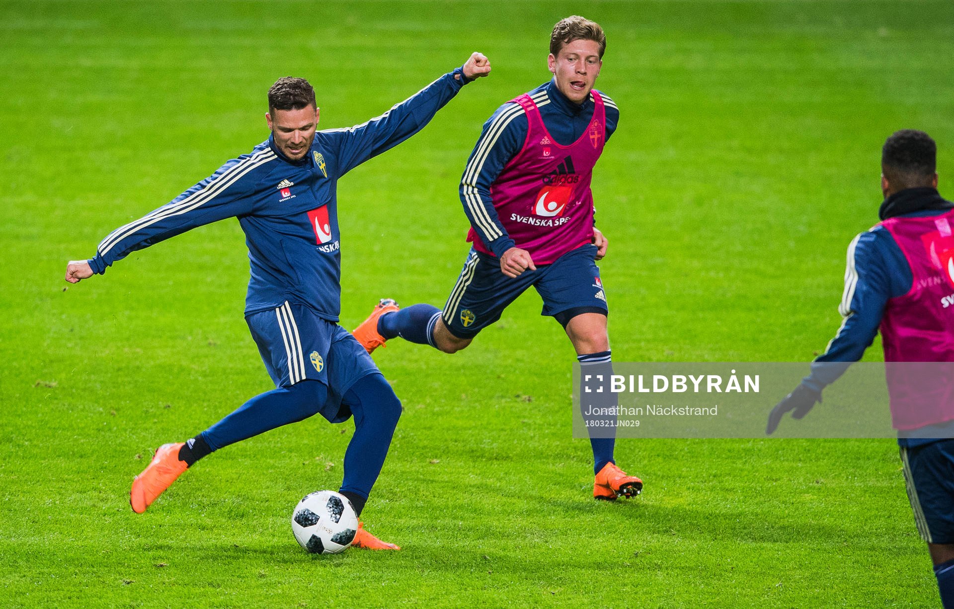 Sveriges Marcus Berg och Alexander Fransson