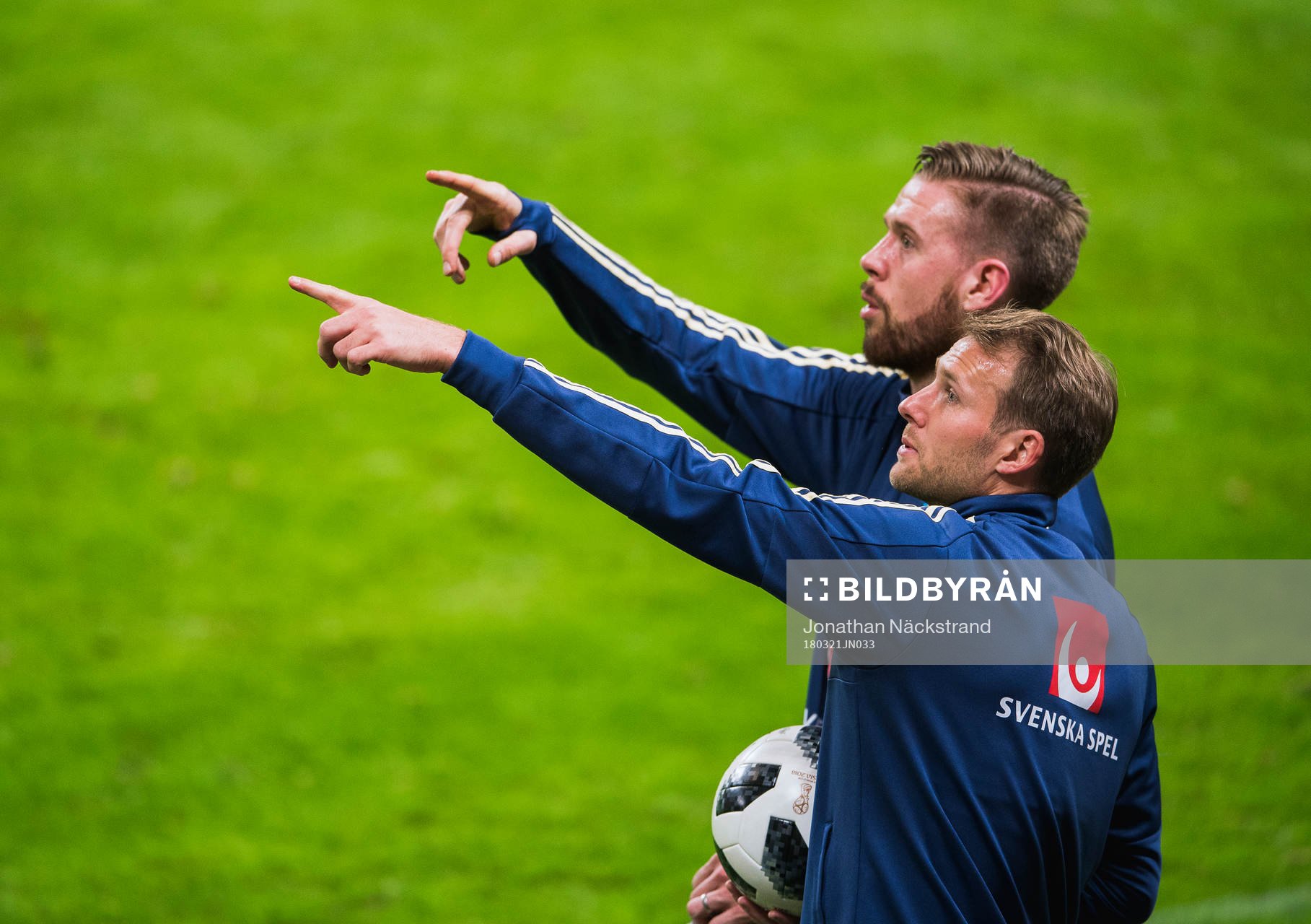 Sveriges Ola Toivonen och Pontus Jansson