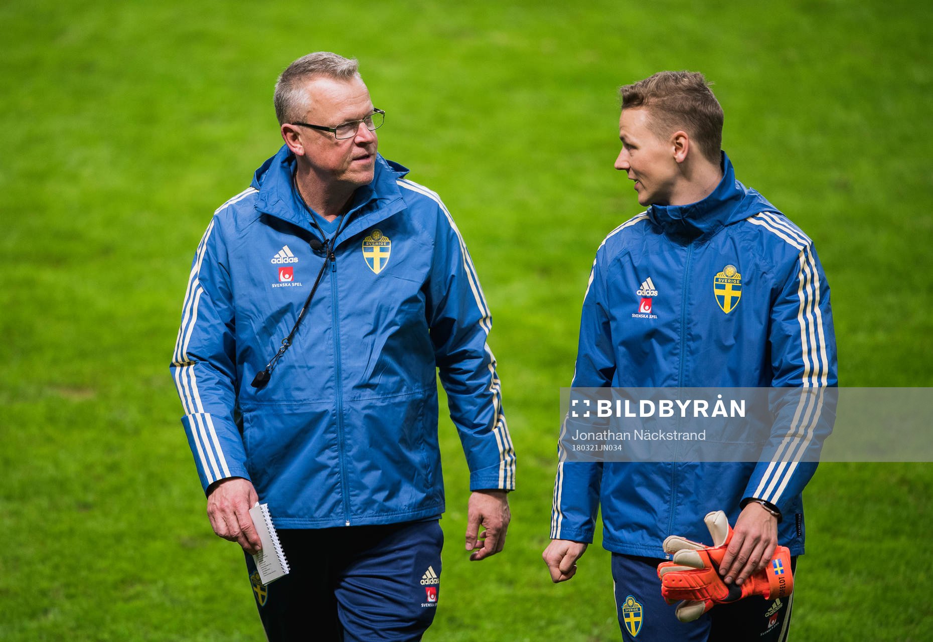 Sveriges förbundskapten Janne Andersson och