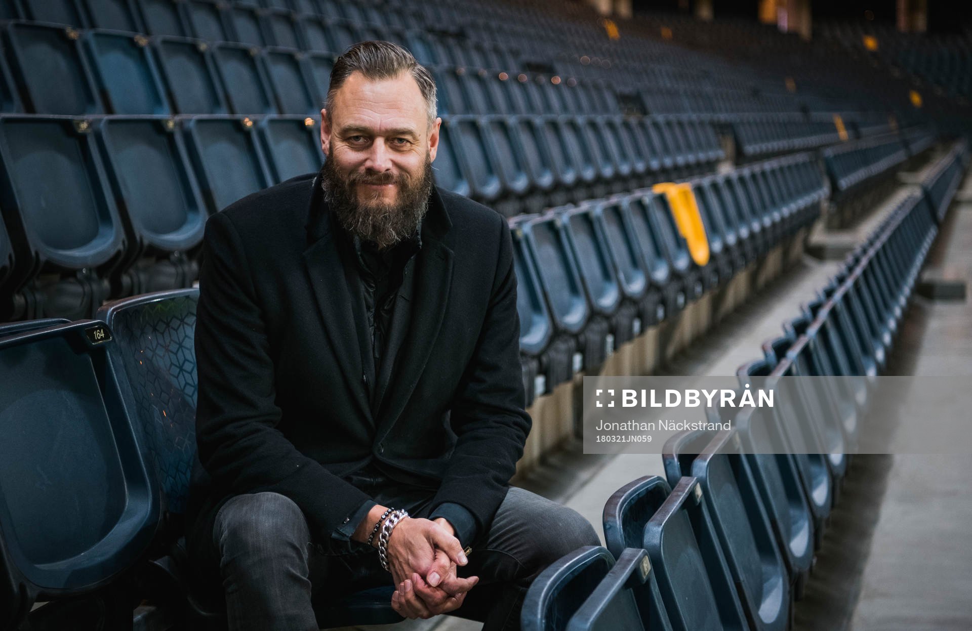 Olof Lundh vid Sveriges fotbollslandslags träning