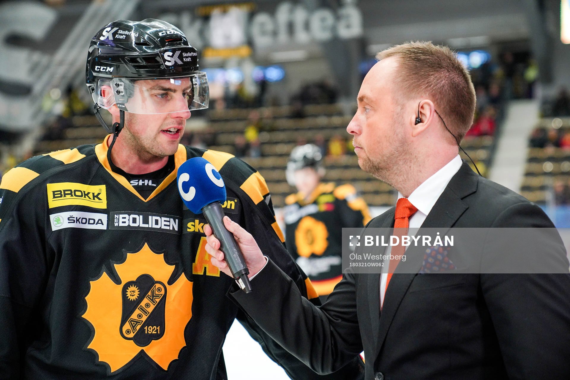 Cmores Johan Edlund intervjuar Skellefteås Joakim