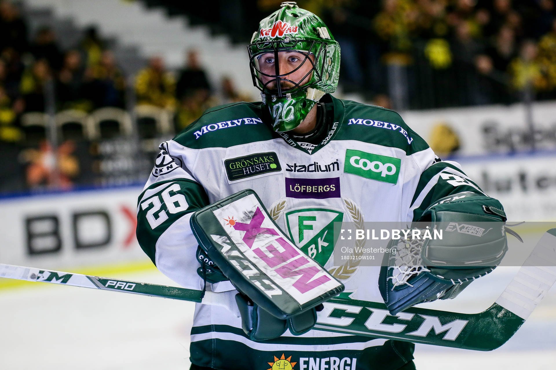 Färjestads målvakt Stefan Steen