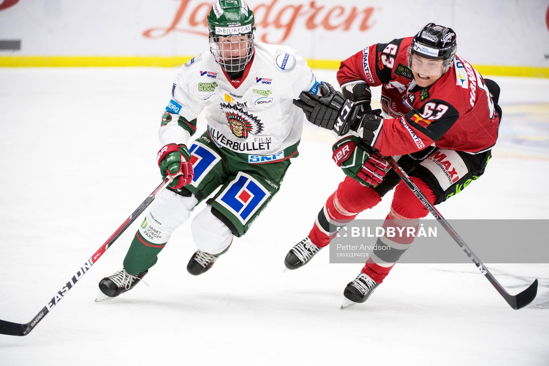 Frölundas Rasmus Dahlin och Malmö Redhawks Fredrik