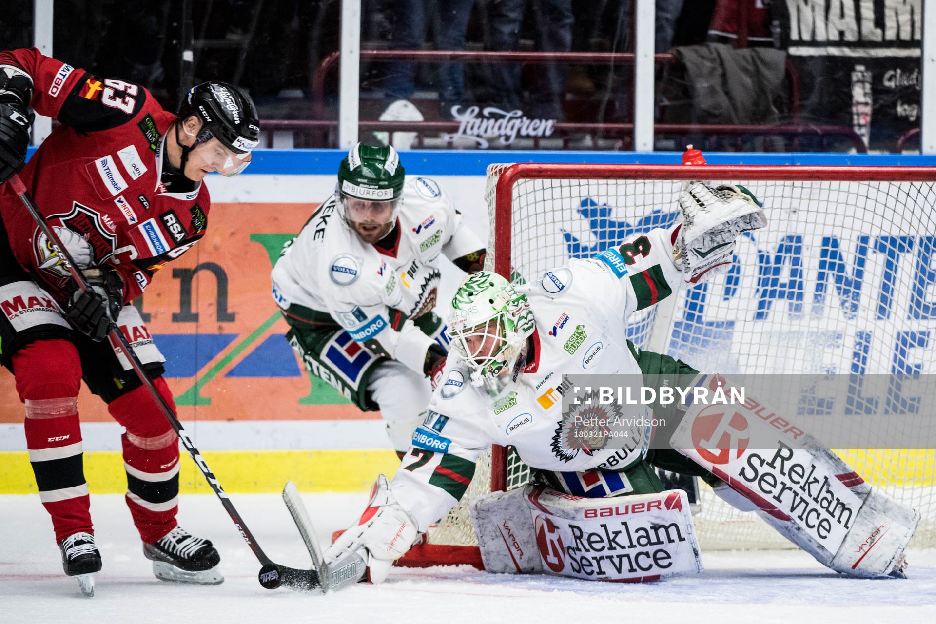 Malmö Redhawks Fredrik Händemark oroar vid Frölundas