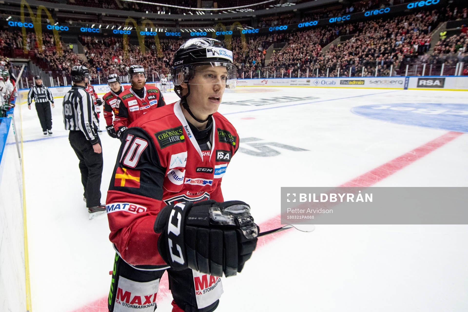 Malmö Redhawks Robin Alvarez jublar