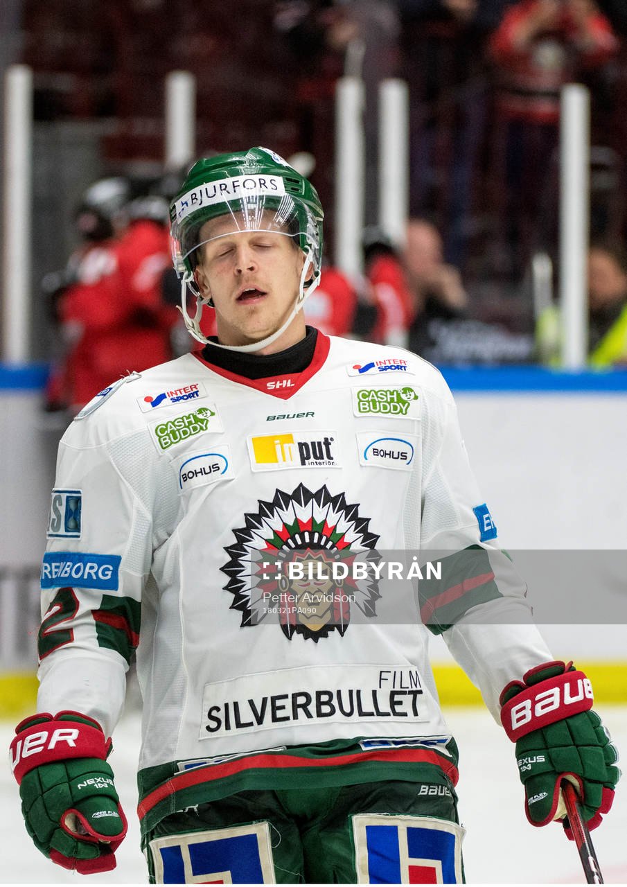 Frölundas Max Friberg deppar
