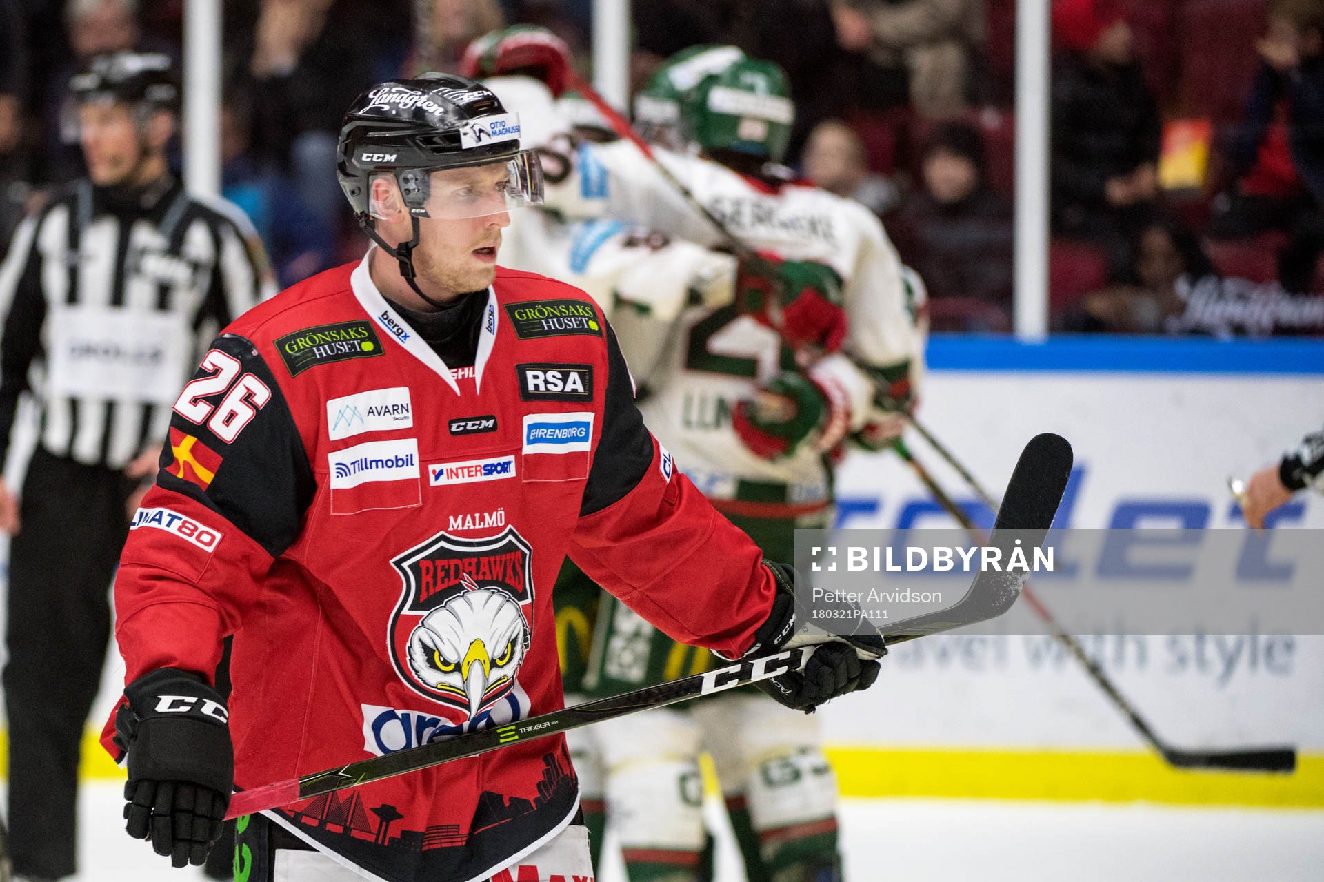 Malmö Redhawks Axel Wemmenborn deppar