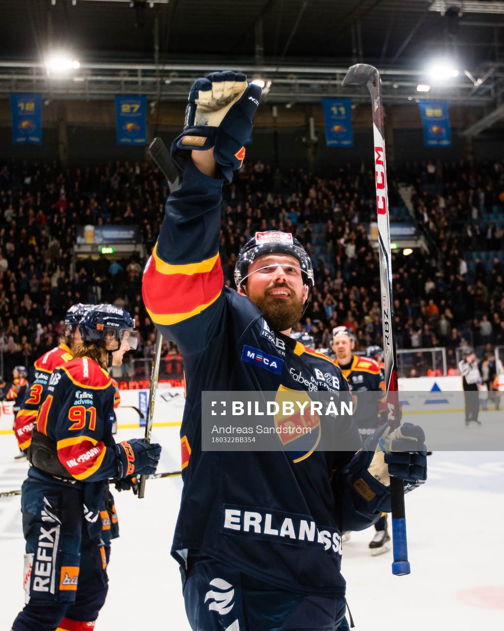 Djurgårdens Mikael Ahlén jublar