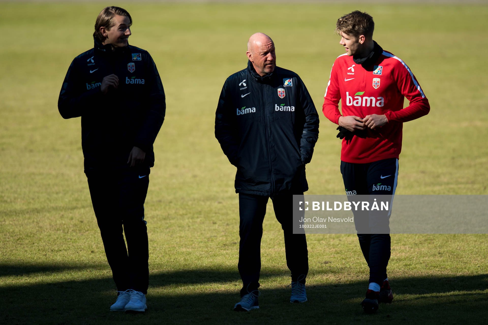 Sander Berge of Norway, Nils Johan Semb, chief of elite