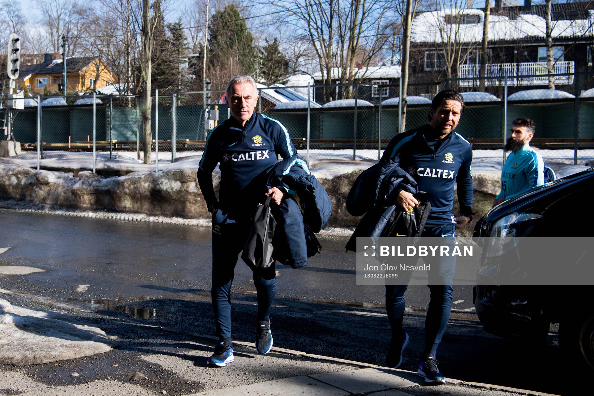 Bert van Marwijk, head coach of Australia, arrives at a