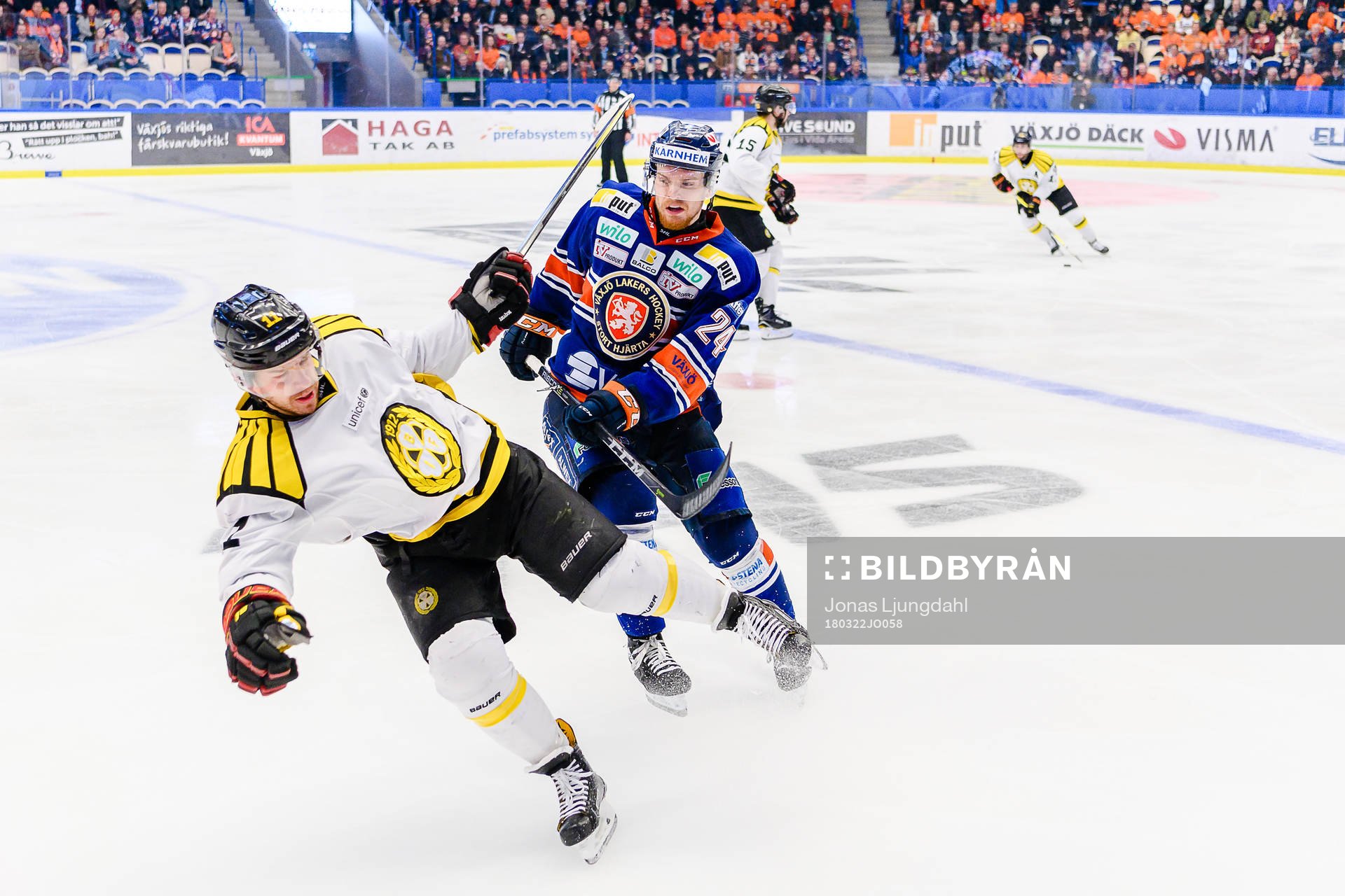 Brynäs Kevin Clark faller