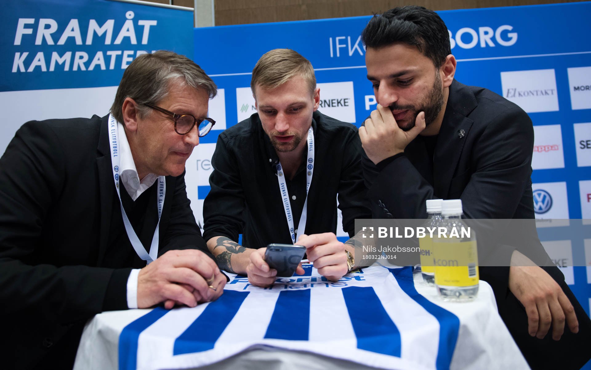 Göteborgs Ulf Jörnvik, Sebastian Eriksson och tränare
