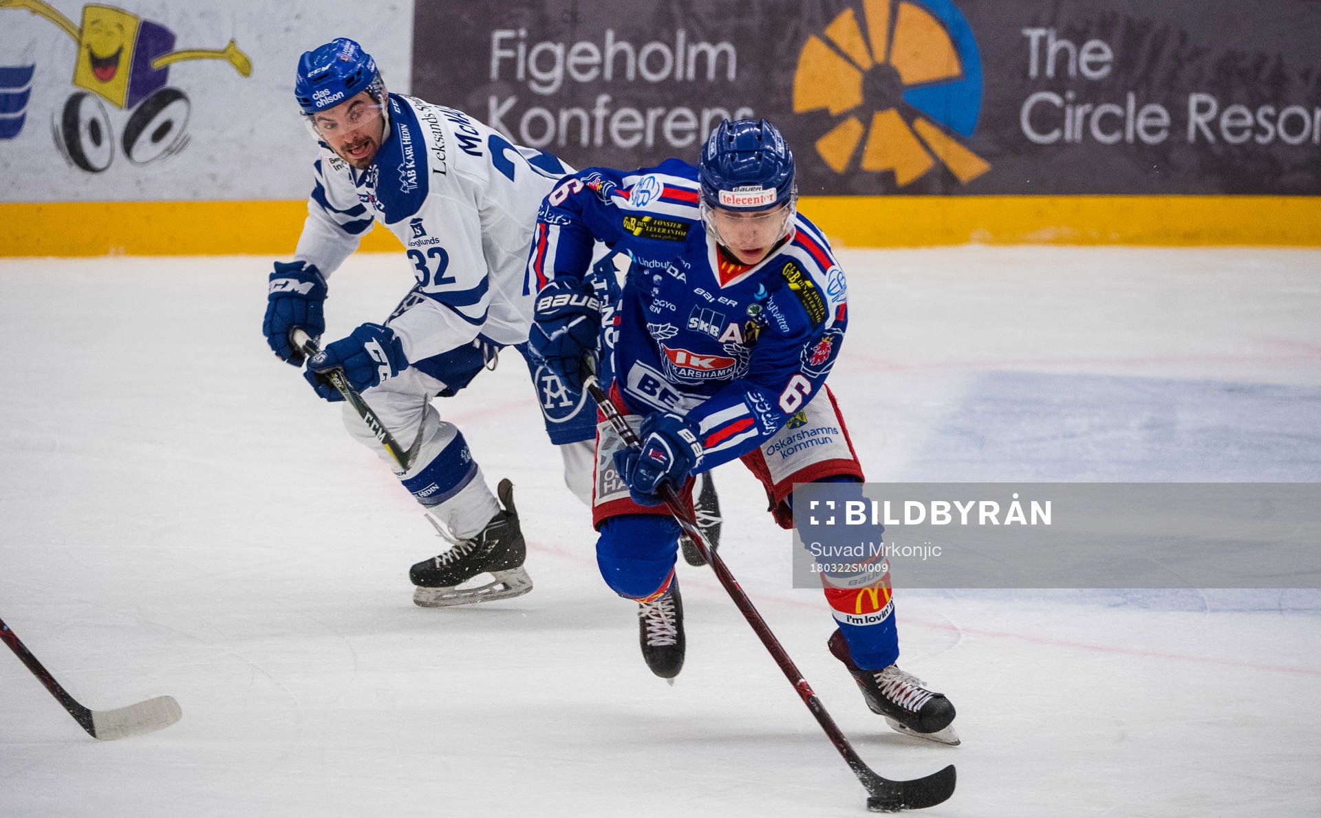 Oskarshamns Martin Fehéváry och Leksands Patrick McNally