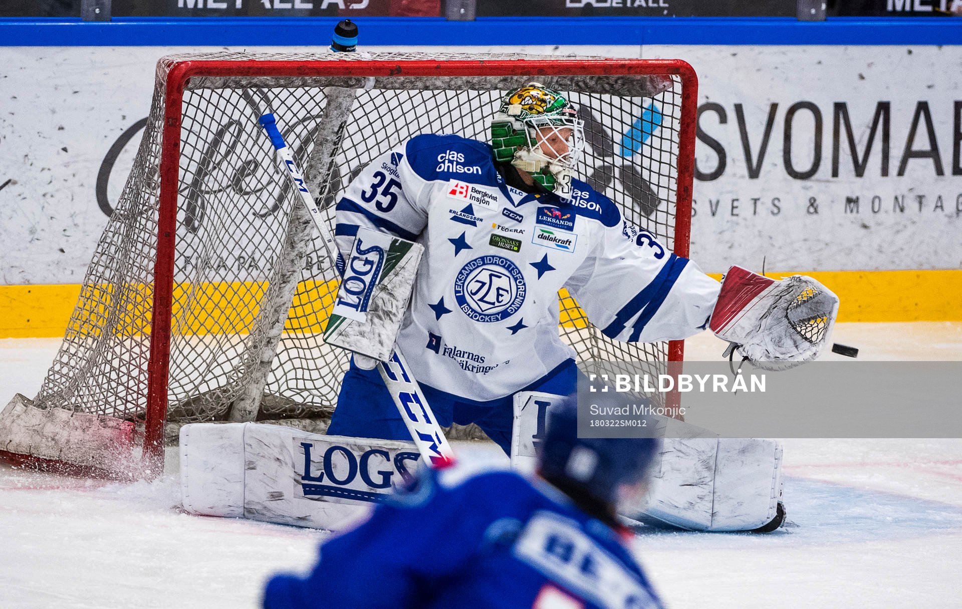Leksands målvakt Robin Rahm