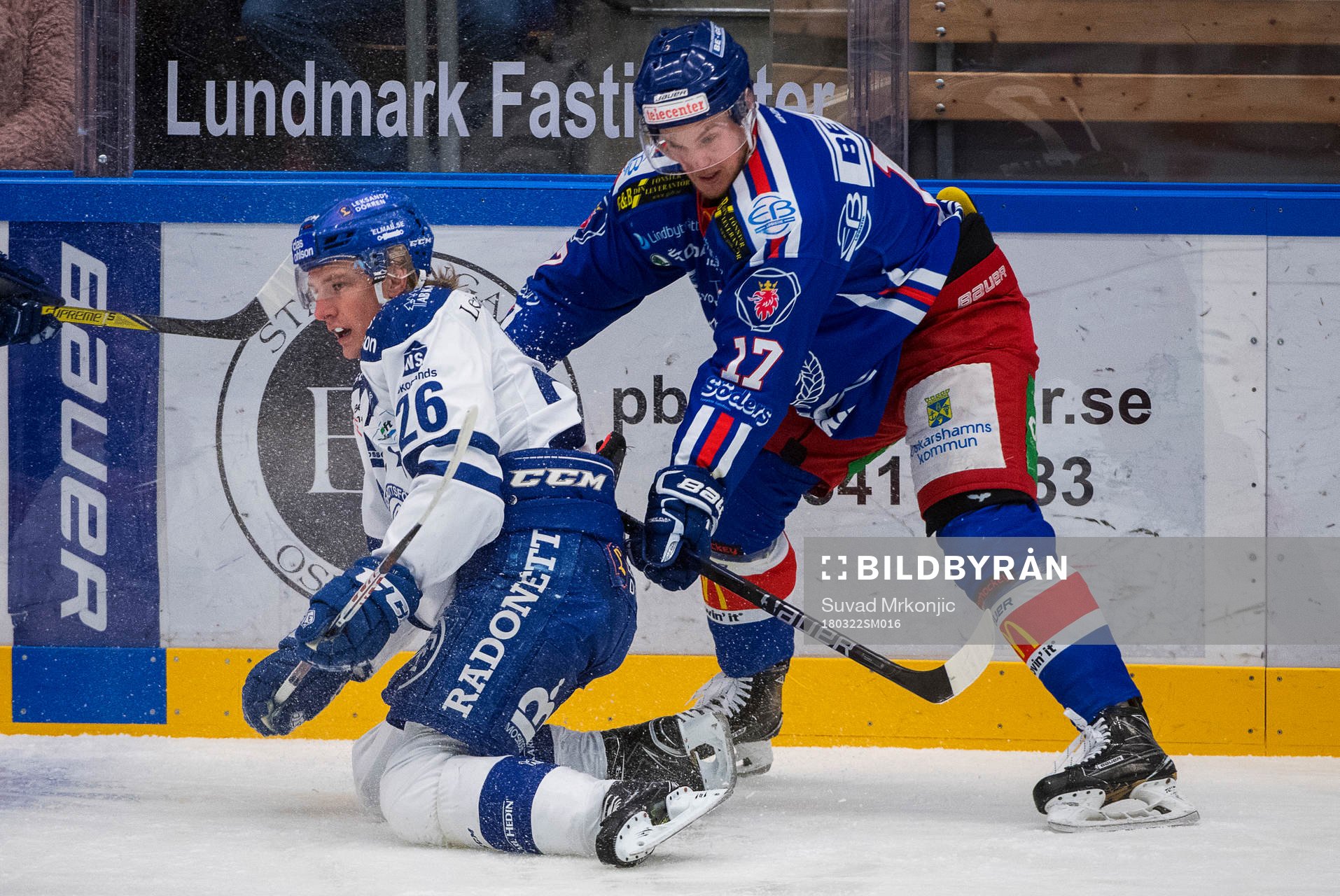 Oskarshamns Jonas Engström och Leksands Patrik Norén