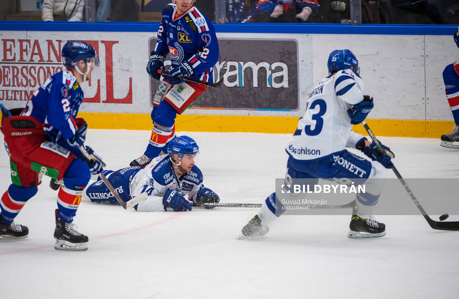 Leksands Oskar Lang och Alex Friesen