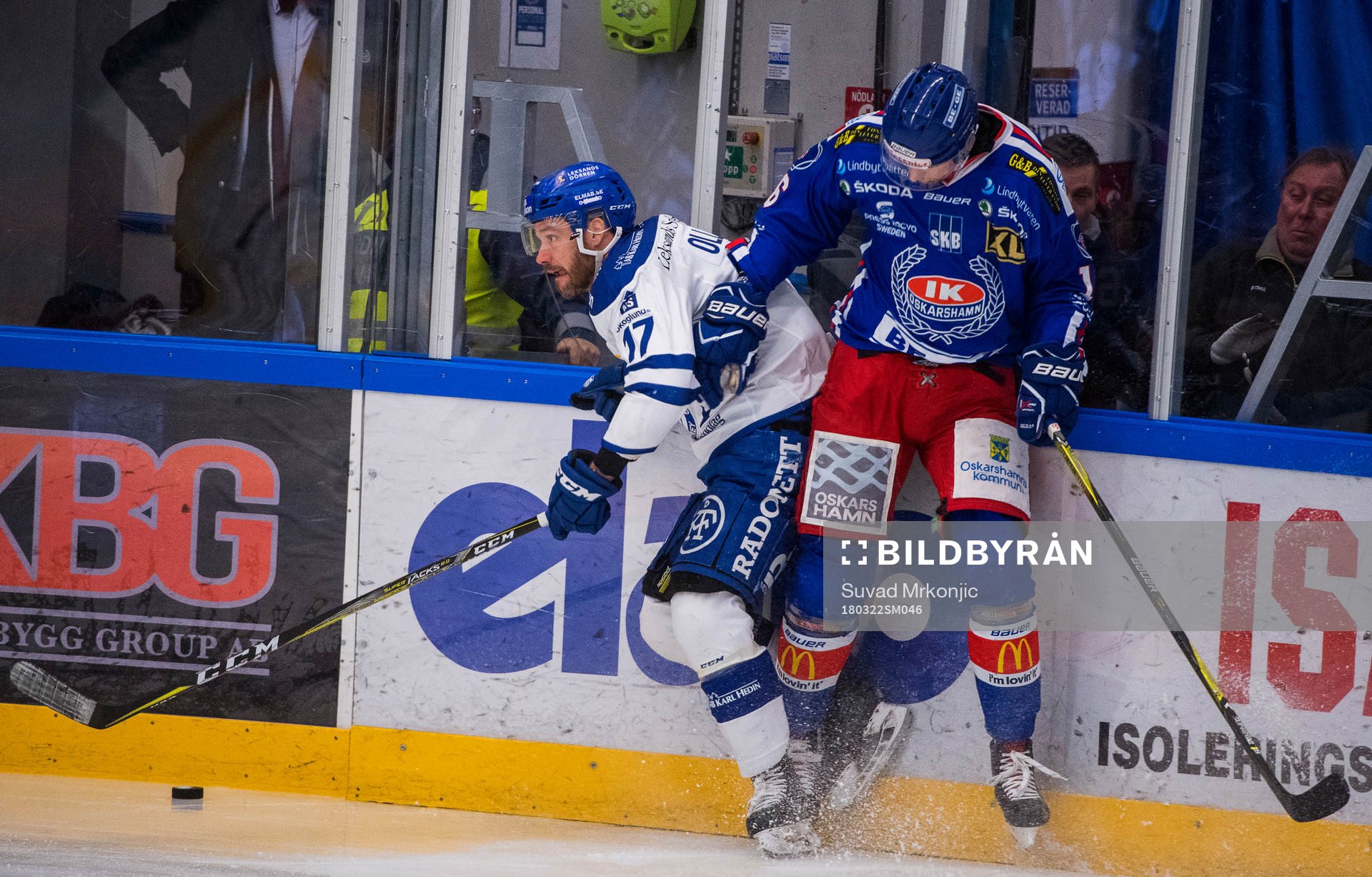Oskarshamns Arsi Piispanen och Leksands Jesper Ollas