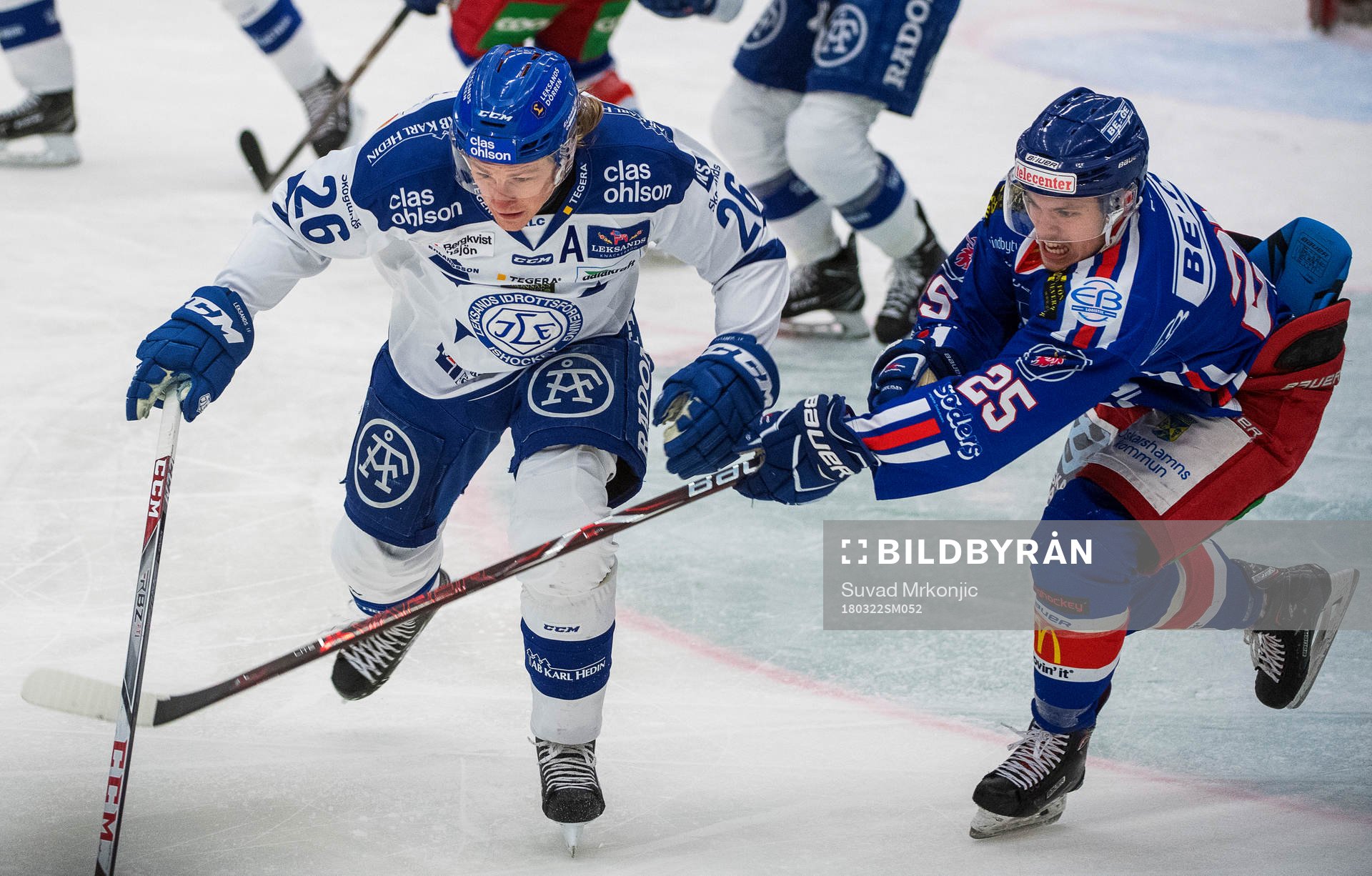 Oskarshamns Lucas Elvenes och Leksands Patrik Norén
