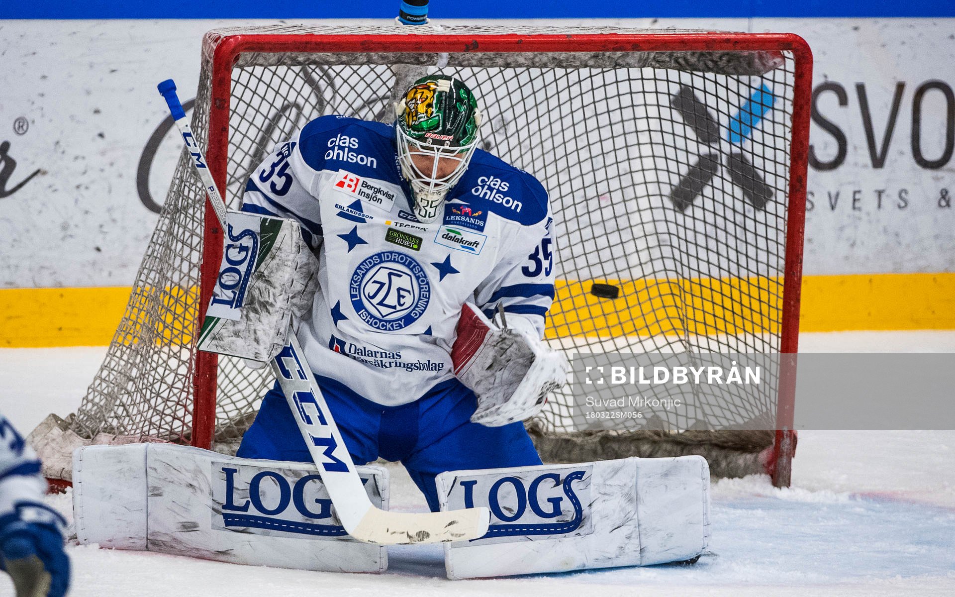 Leksands målvakt Robin Rahm