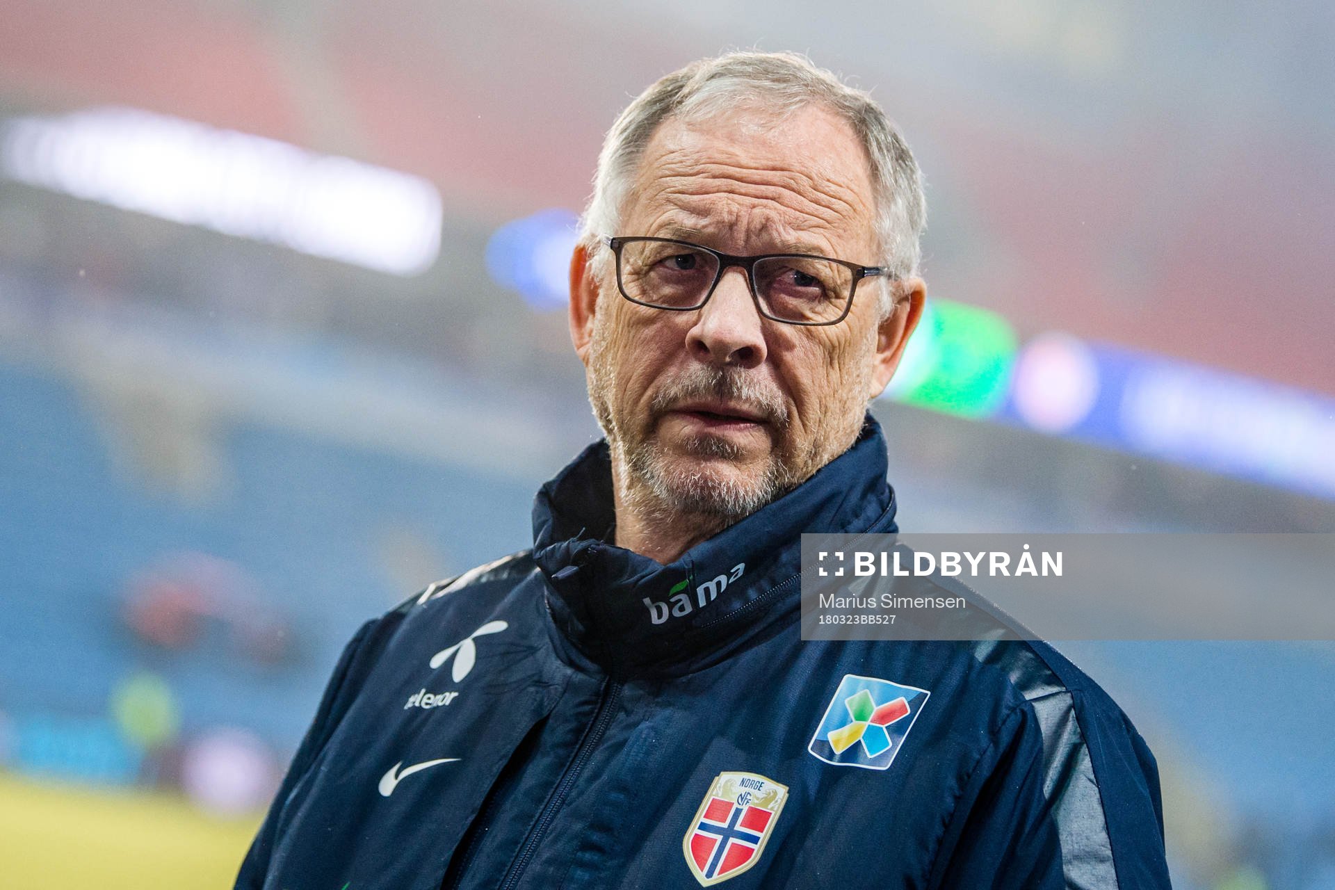 Lars Lagerbäck, head coach of Norway