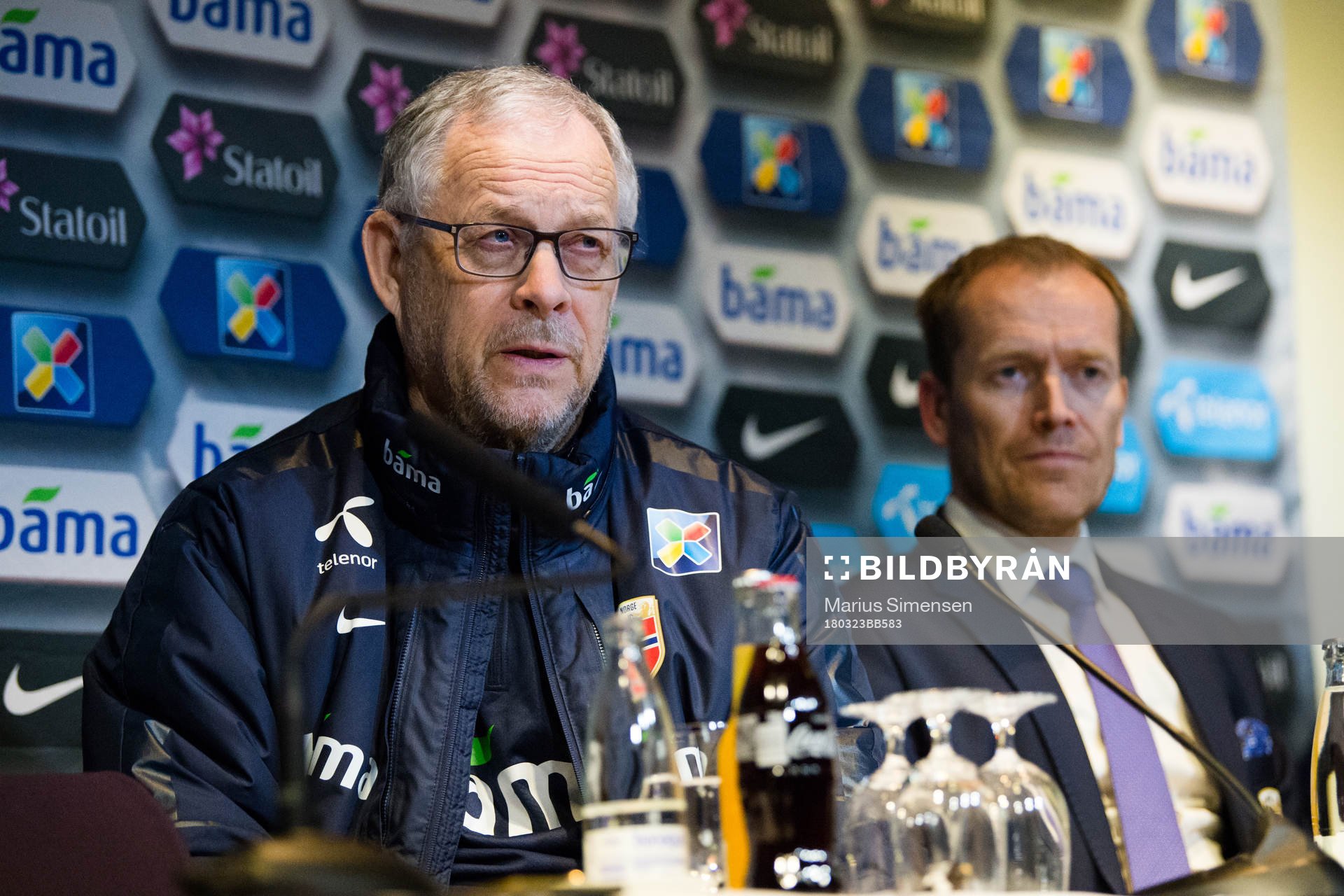 Lars Lagerbäck, head coach of Norway