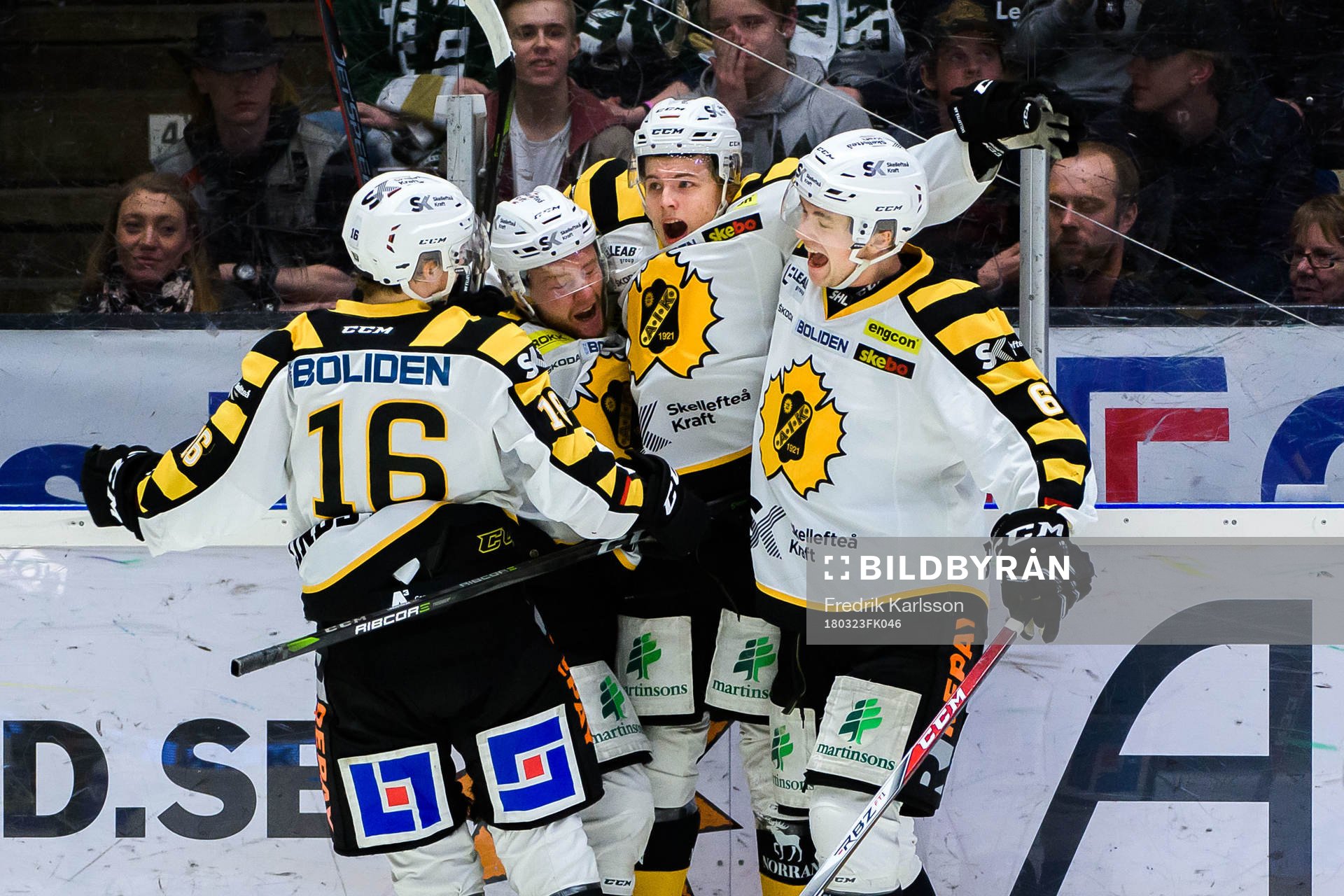 Skellefteås Linus Lindström, Sebastian Ohlsson, Tim