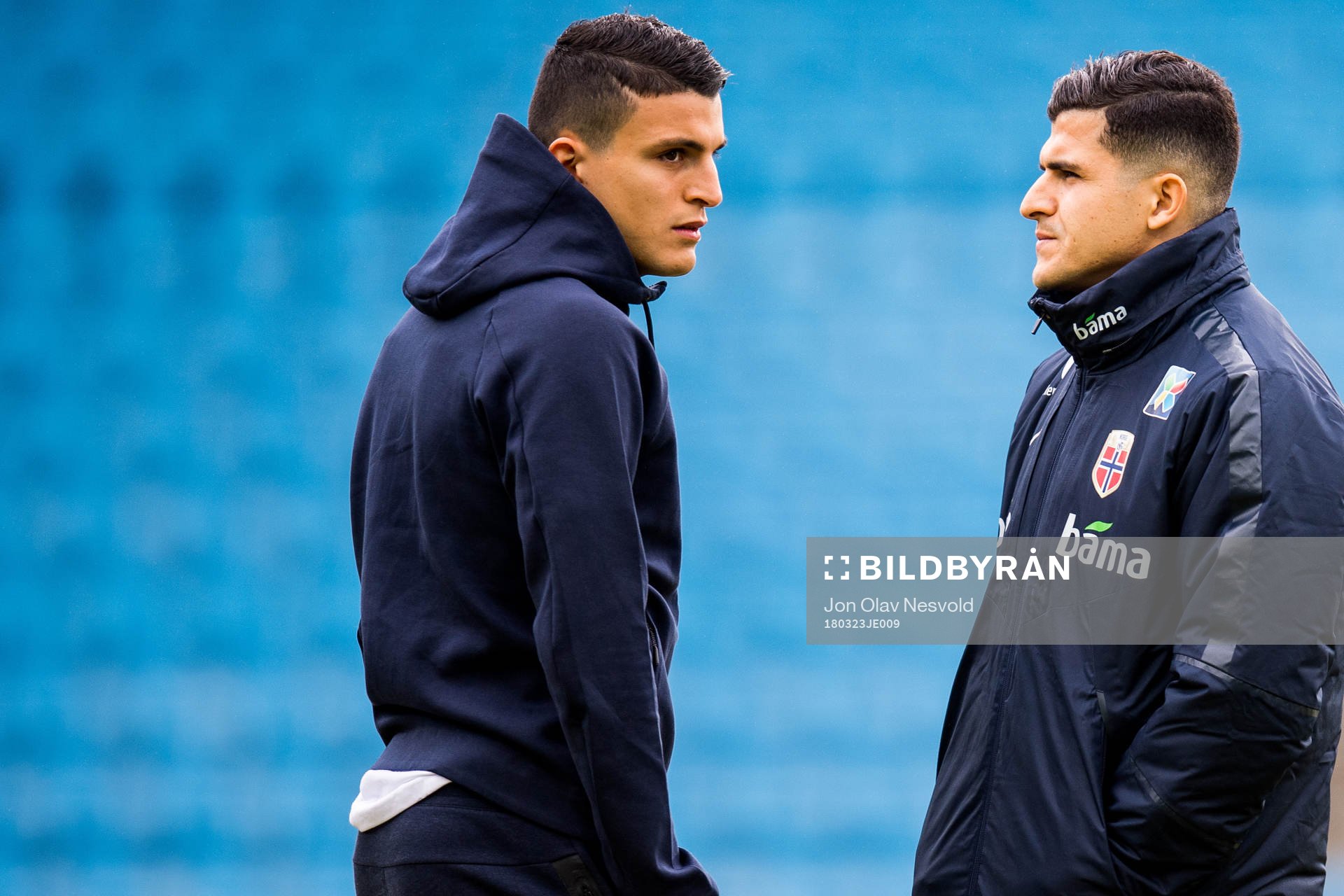 Mohamed Elyounoussi and Tarik Elyounoussi of Norway