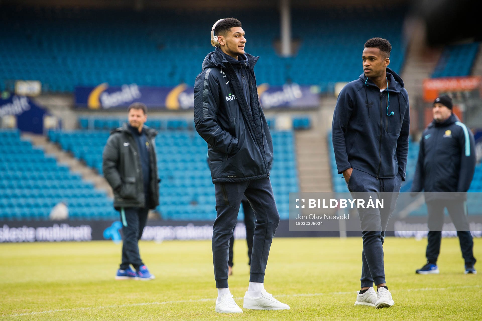 Bjørn Maars Johnsen and Ola Kamara of Norway