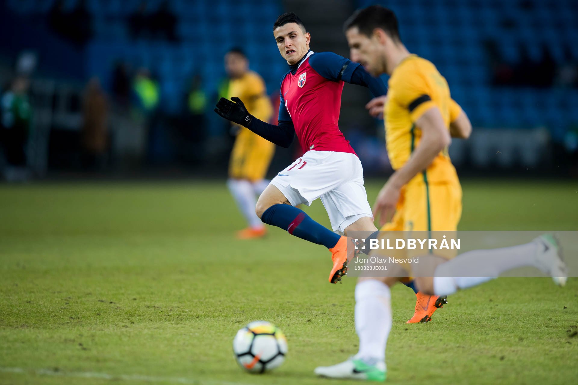 Mohamed Elyounoussi of Norway and of Australia