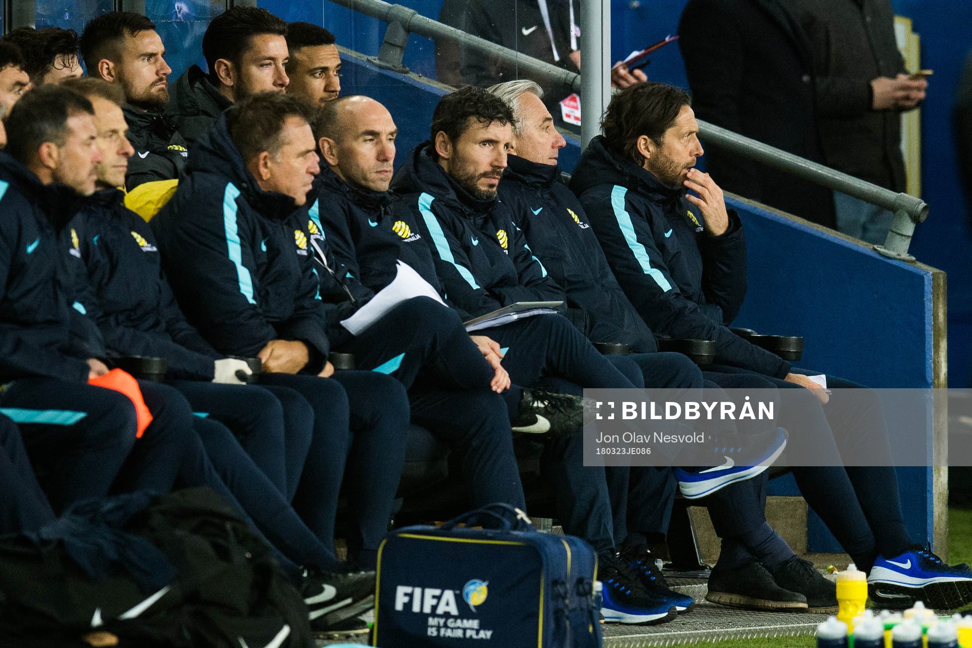 Mark van Bommel, assistant coach of Australia, and Bert van