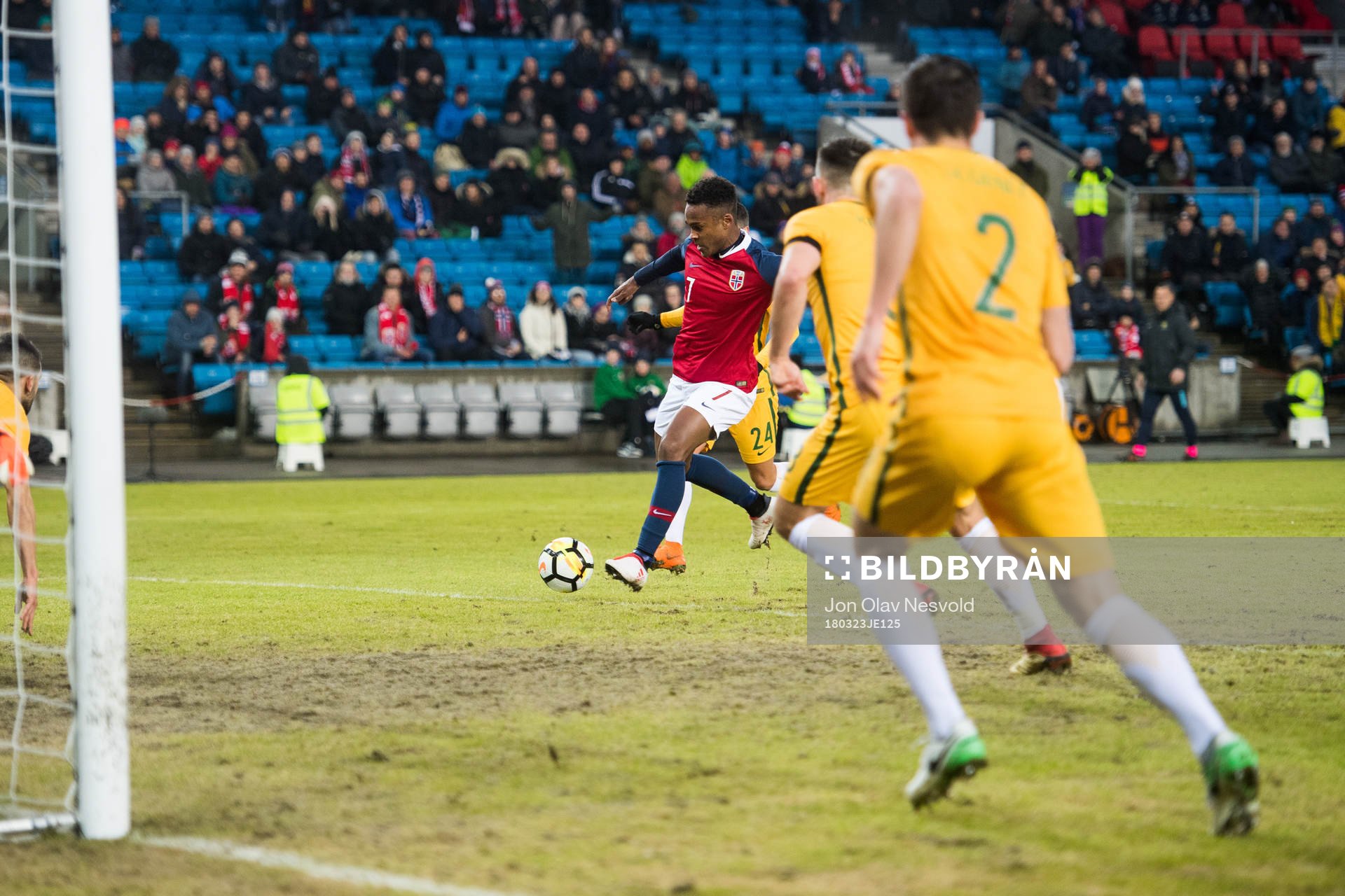Ola Kamara of Norway scores 1-1