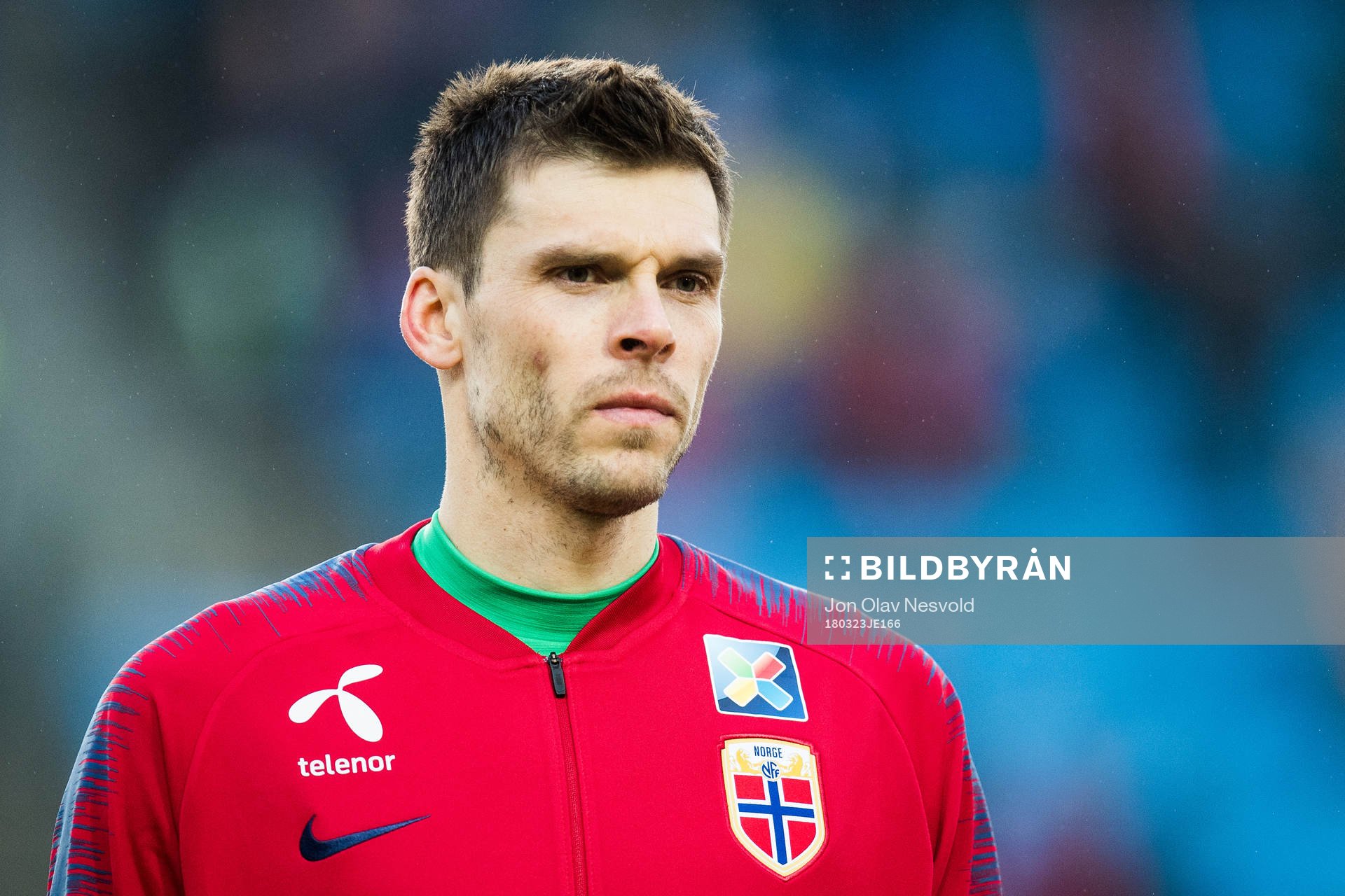 Goalkeeper Rune Almenning Jarstein of Norway