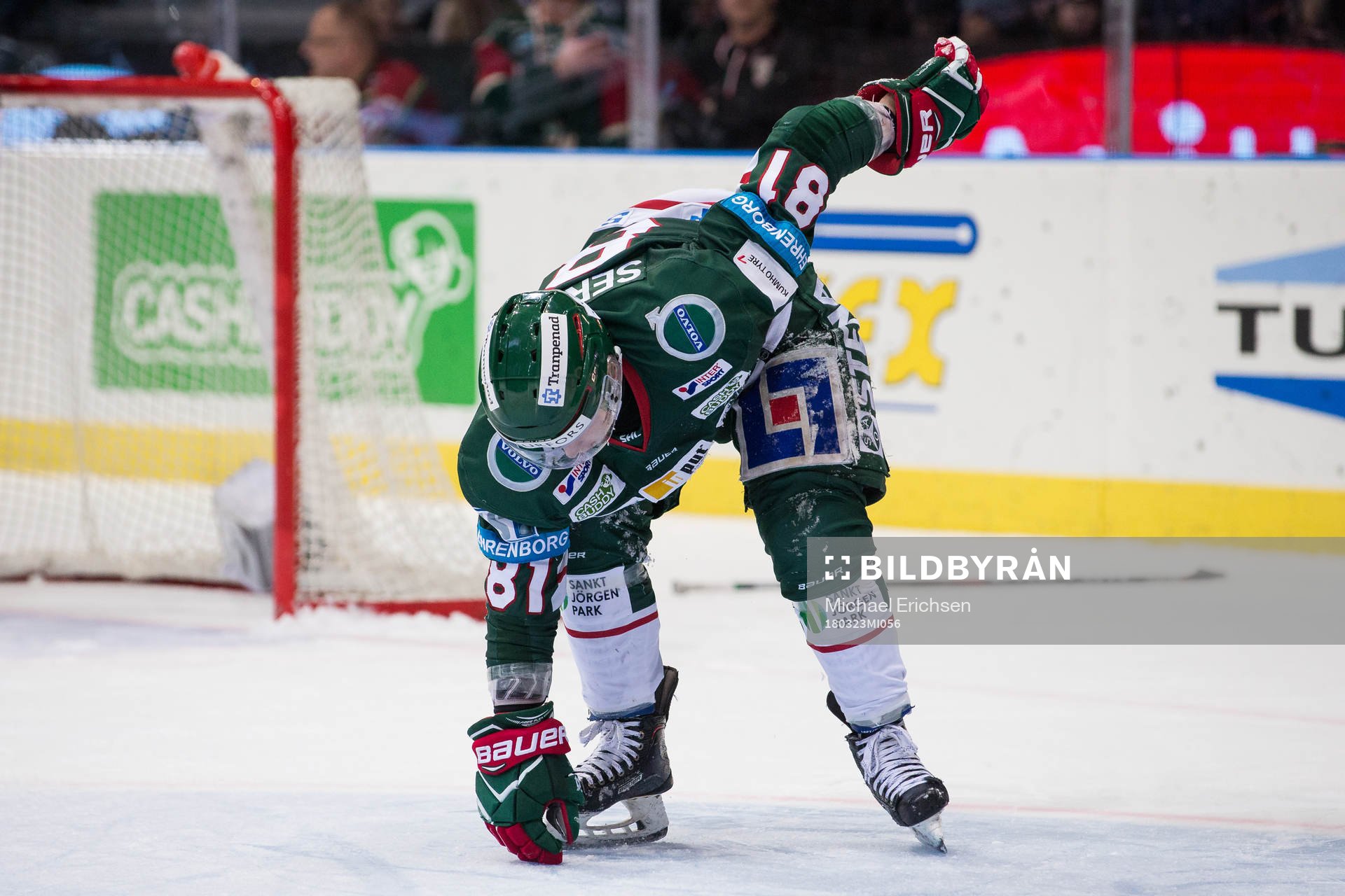 Frölundas Ryan Lasch lämnar isen