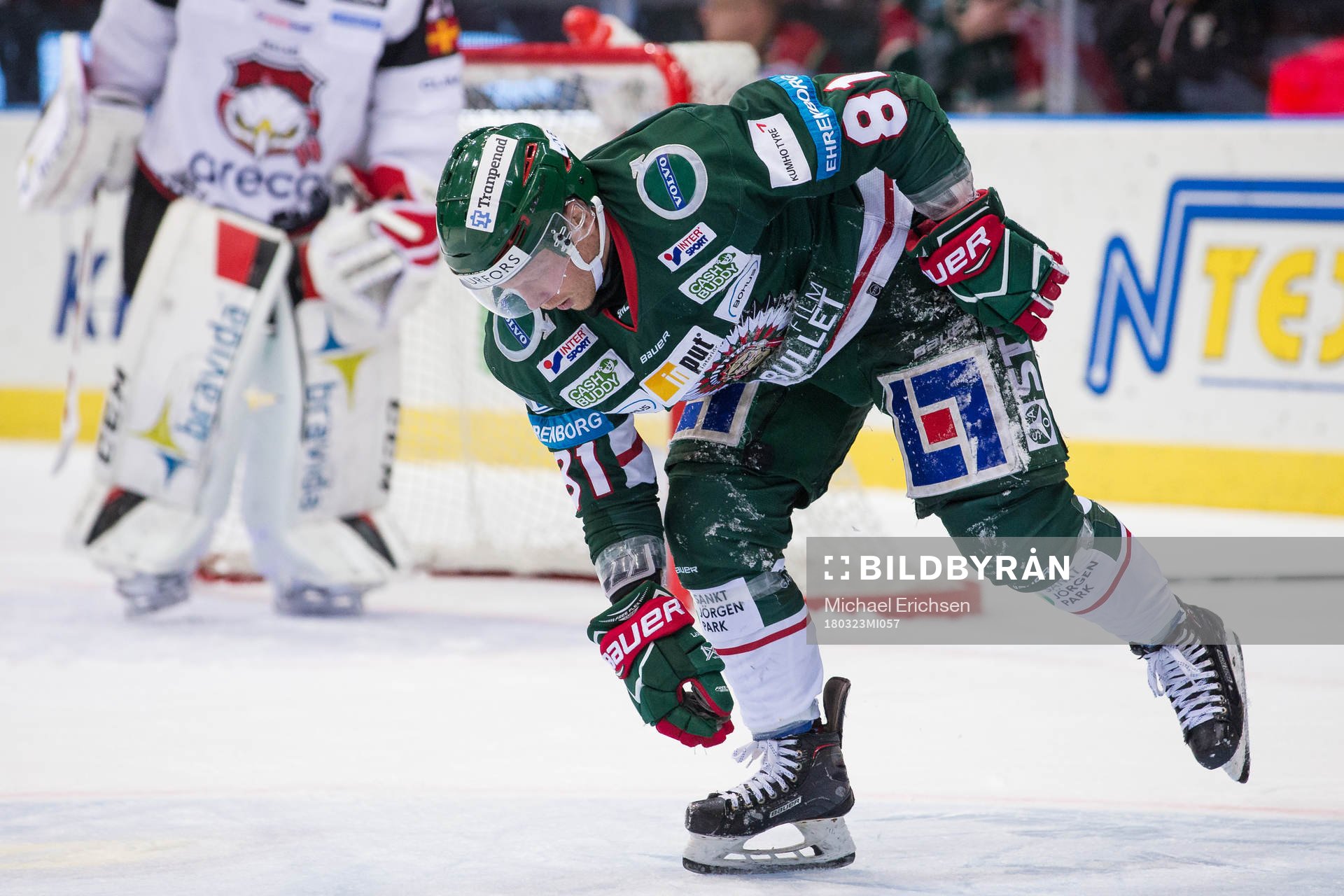 Frölundas Ryan Lasch lämnar isen