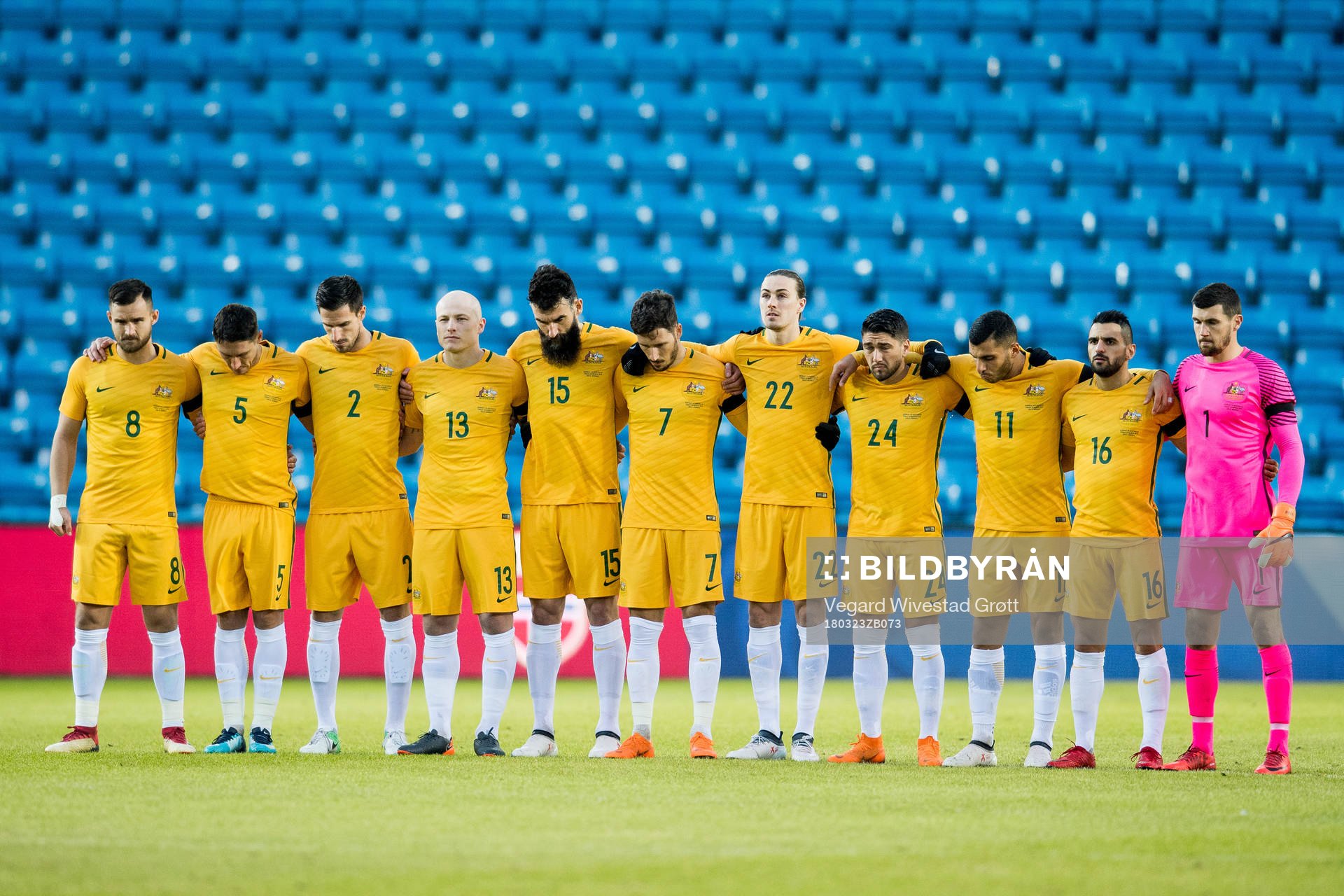 Bailey Wright, Mark Milligan, Milos Degenek, Aaron Mooy,