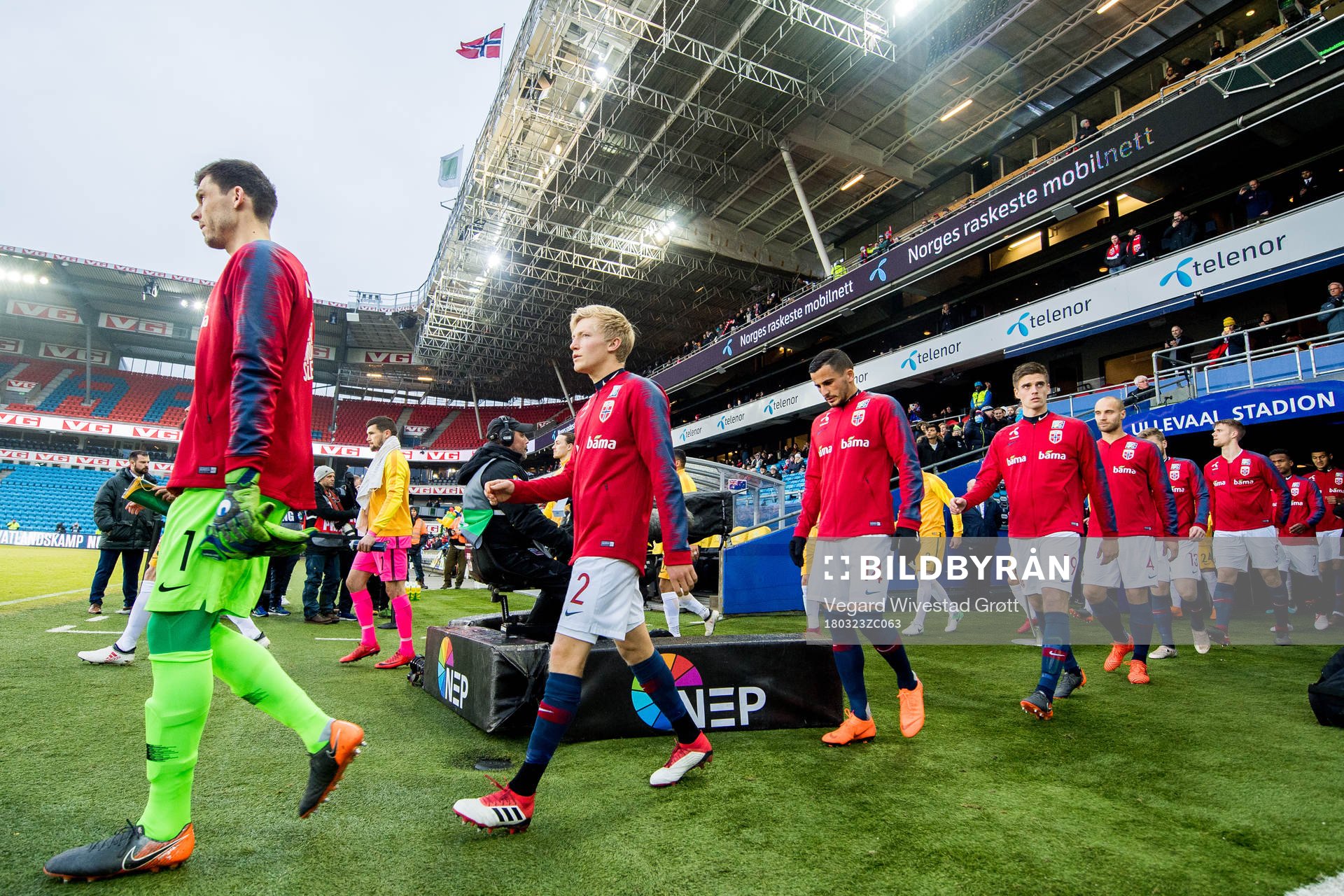 Birger Meling and Omar Elabdellaoui of Norway