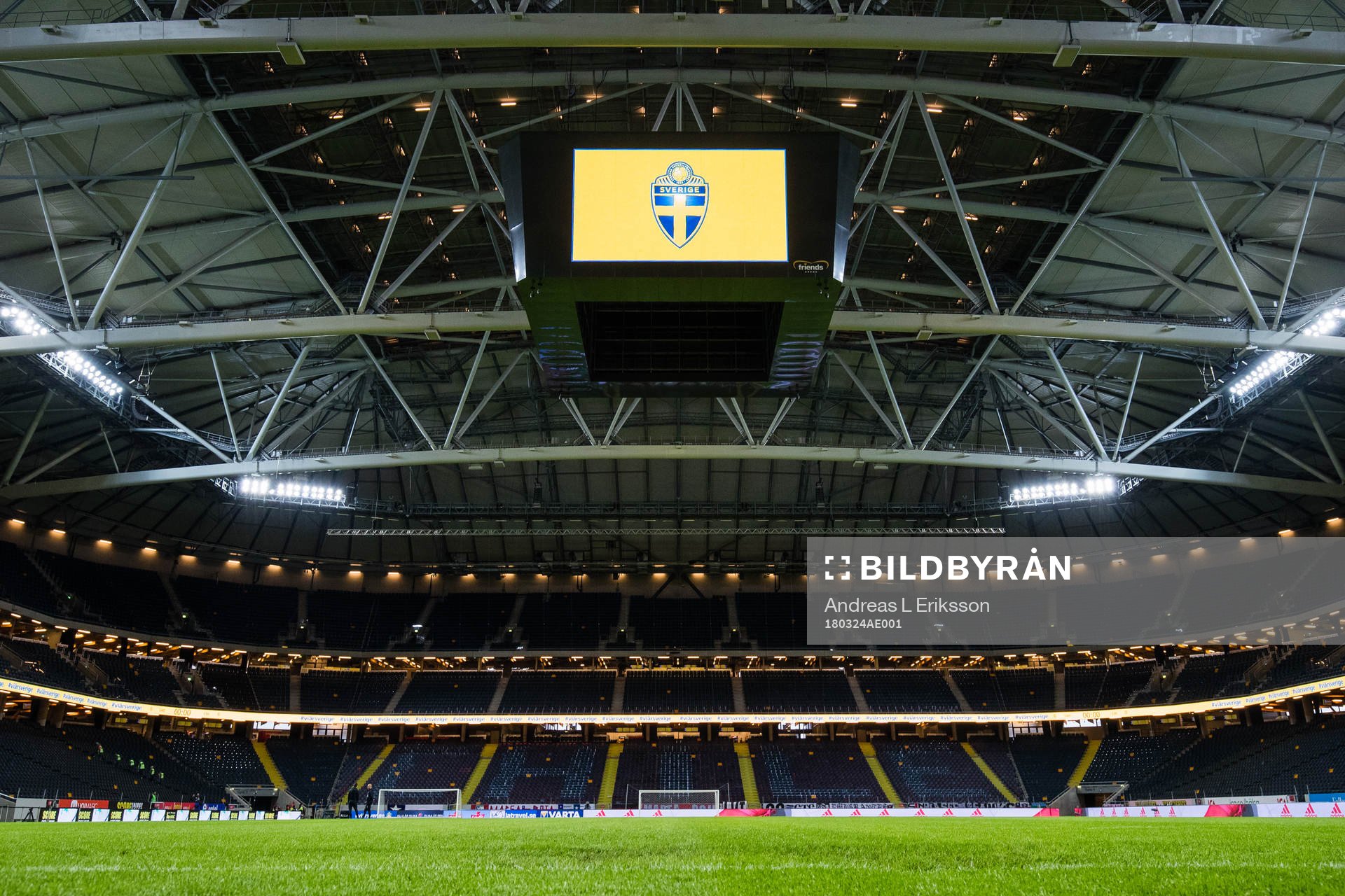 Vy över Tele 2 Arena
