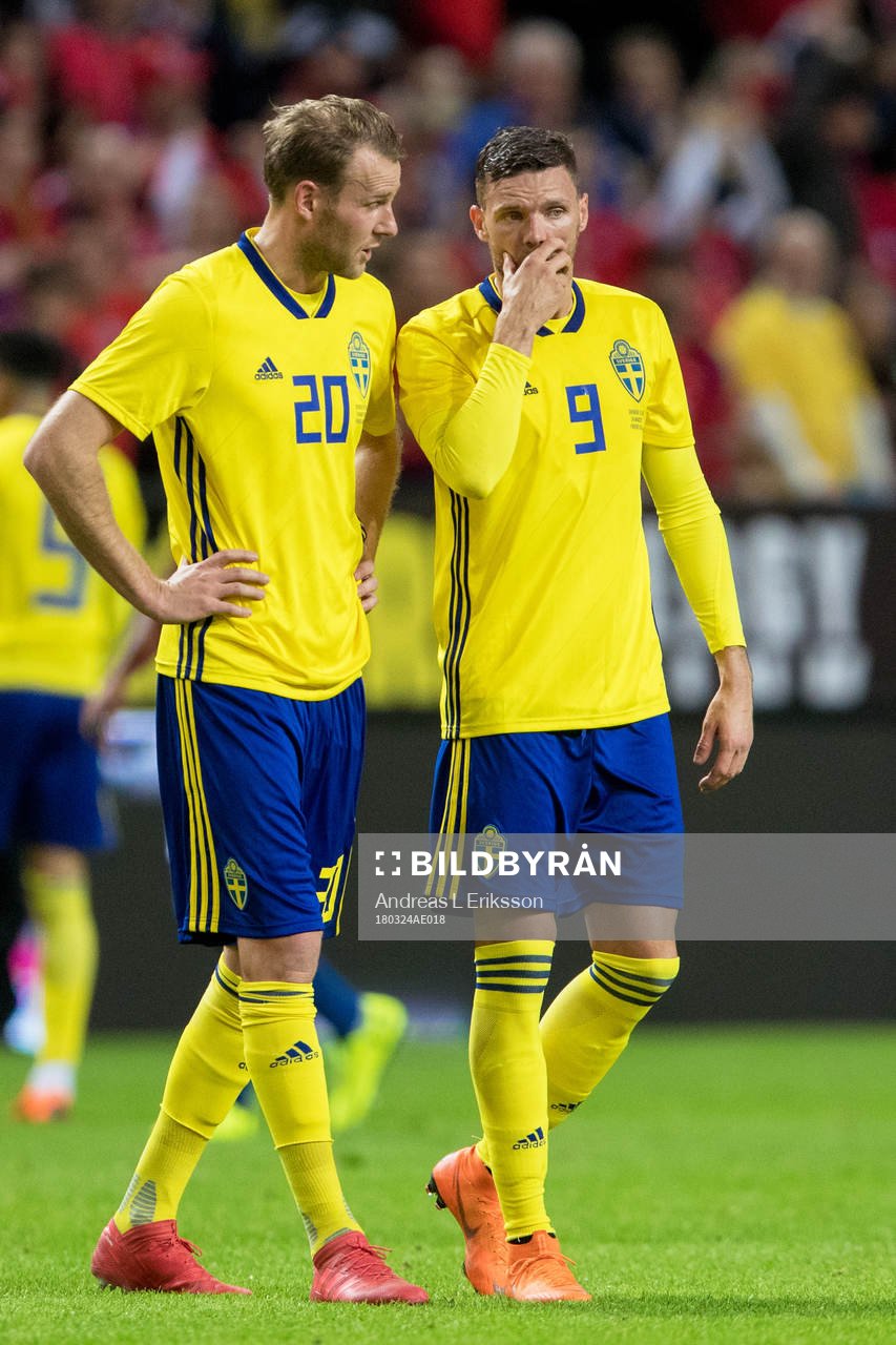Sveriges Ola Toivonen och Marcus Berg