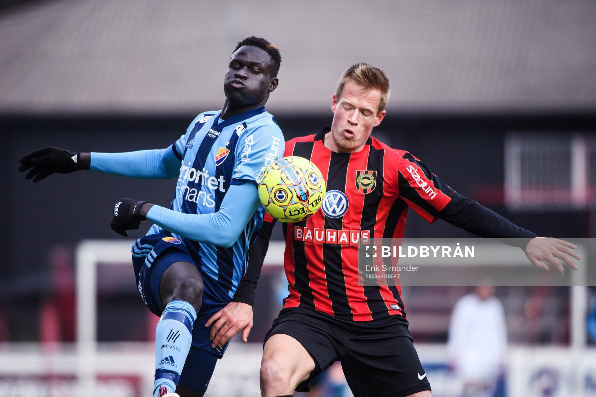 Djurgårdens Aliou Badji och Brommapojkarnas Martin