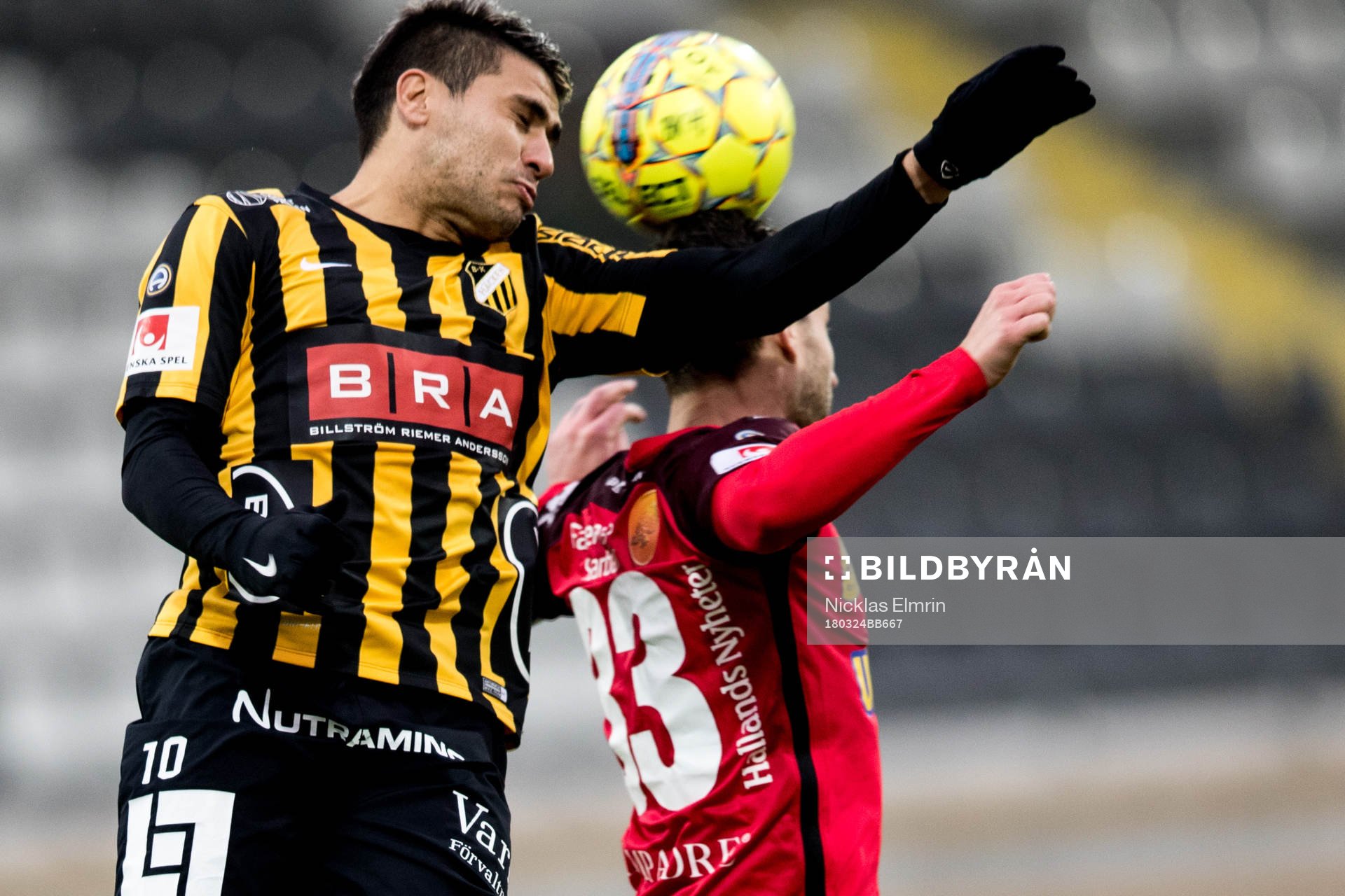 Häckens Paulinho mot Falkenbergs Tibor Joza