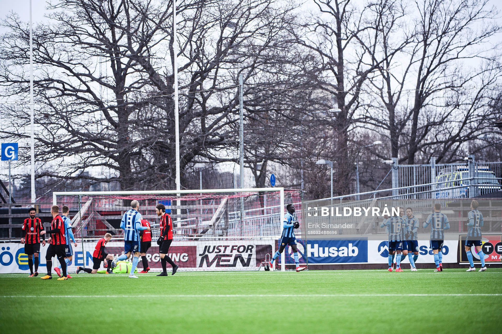 Djurgårdens spelare jublar