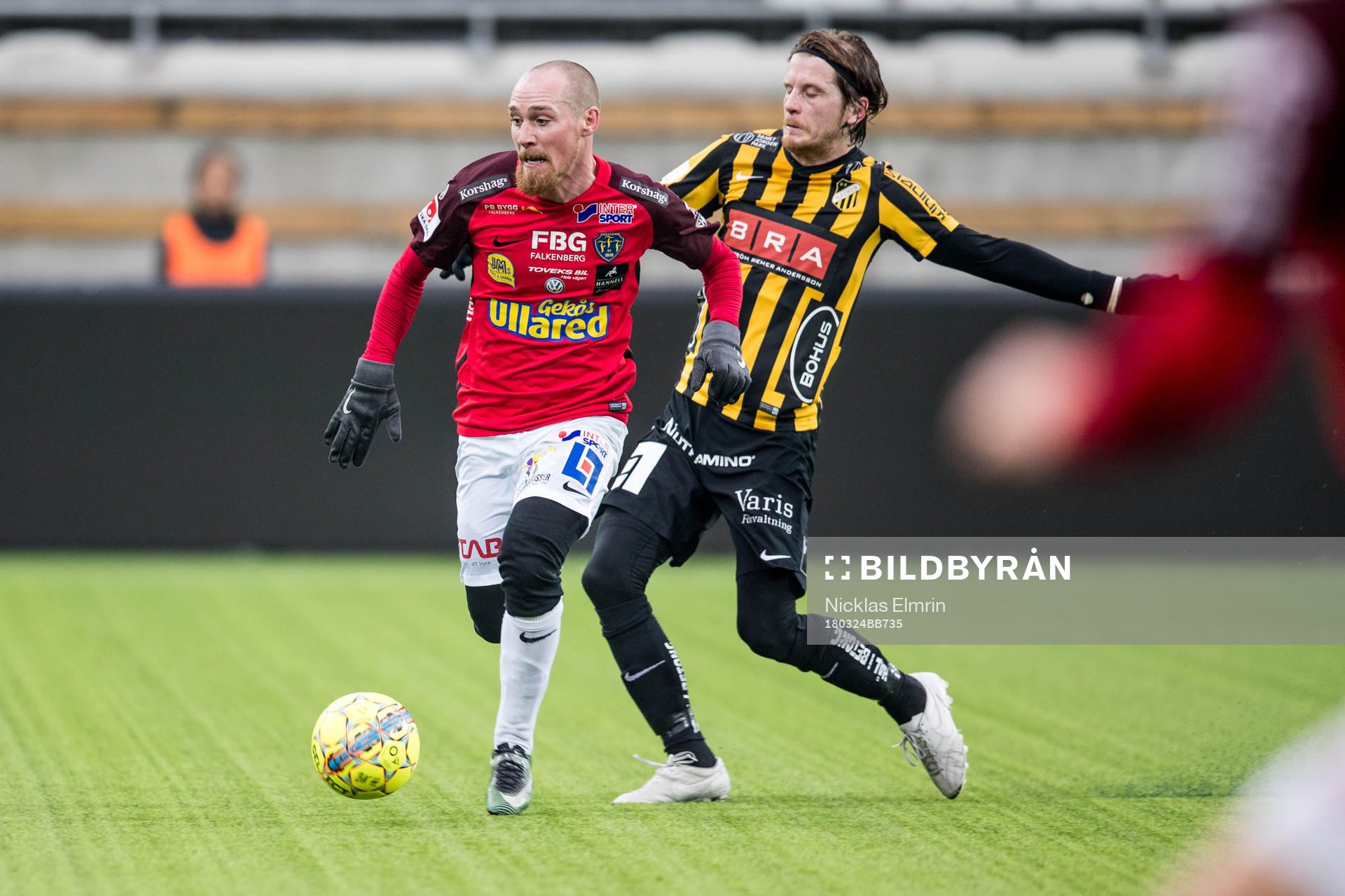 Falkenbergs Christoffer Carlsson mot Häckens Erik Friberg