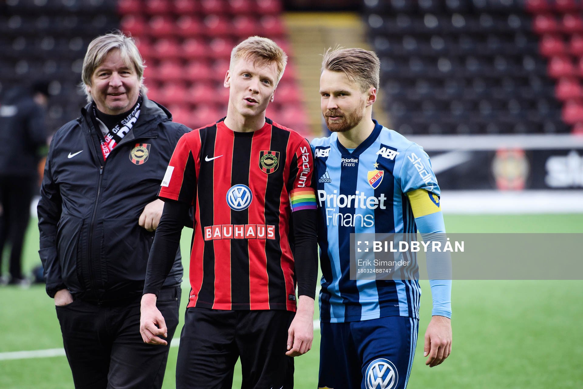 Brommapojkarnas Gustav Sandberg Magnusson och Djurgårdens