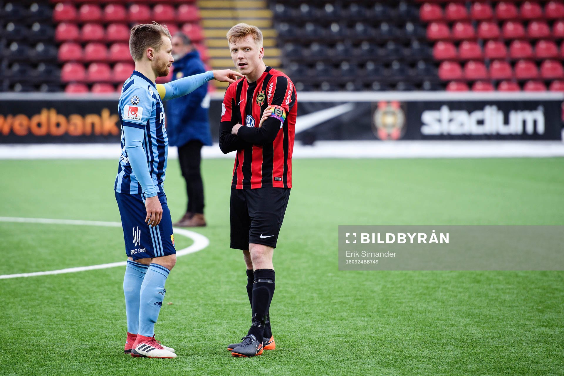 Brommapojkarnas Gustav Sandberg Magnusson och Djurgårdens